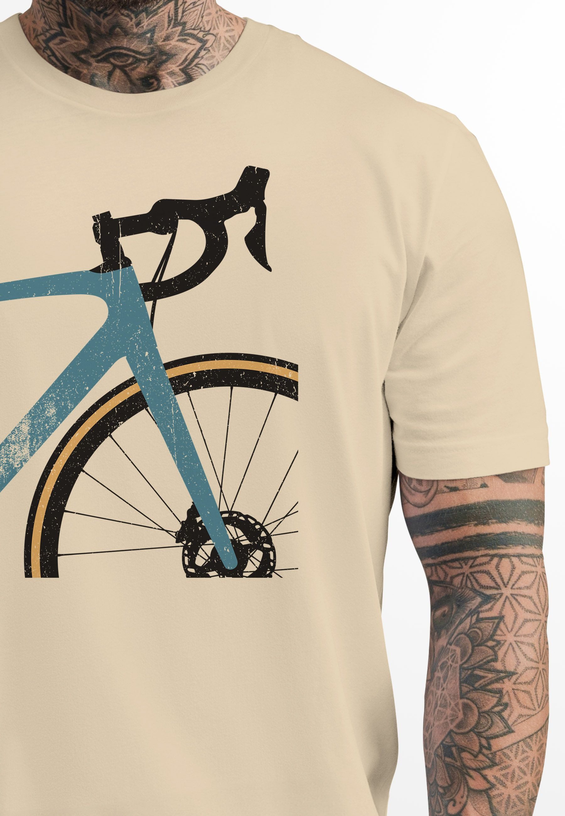 Neverless Print-Shirt Herren T-Shirt Fahrrad Bike günstig online kaufen
