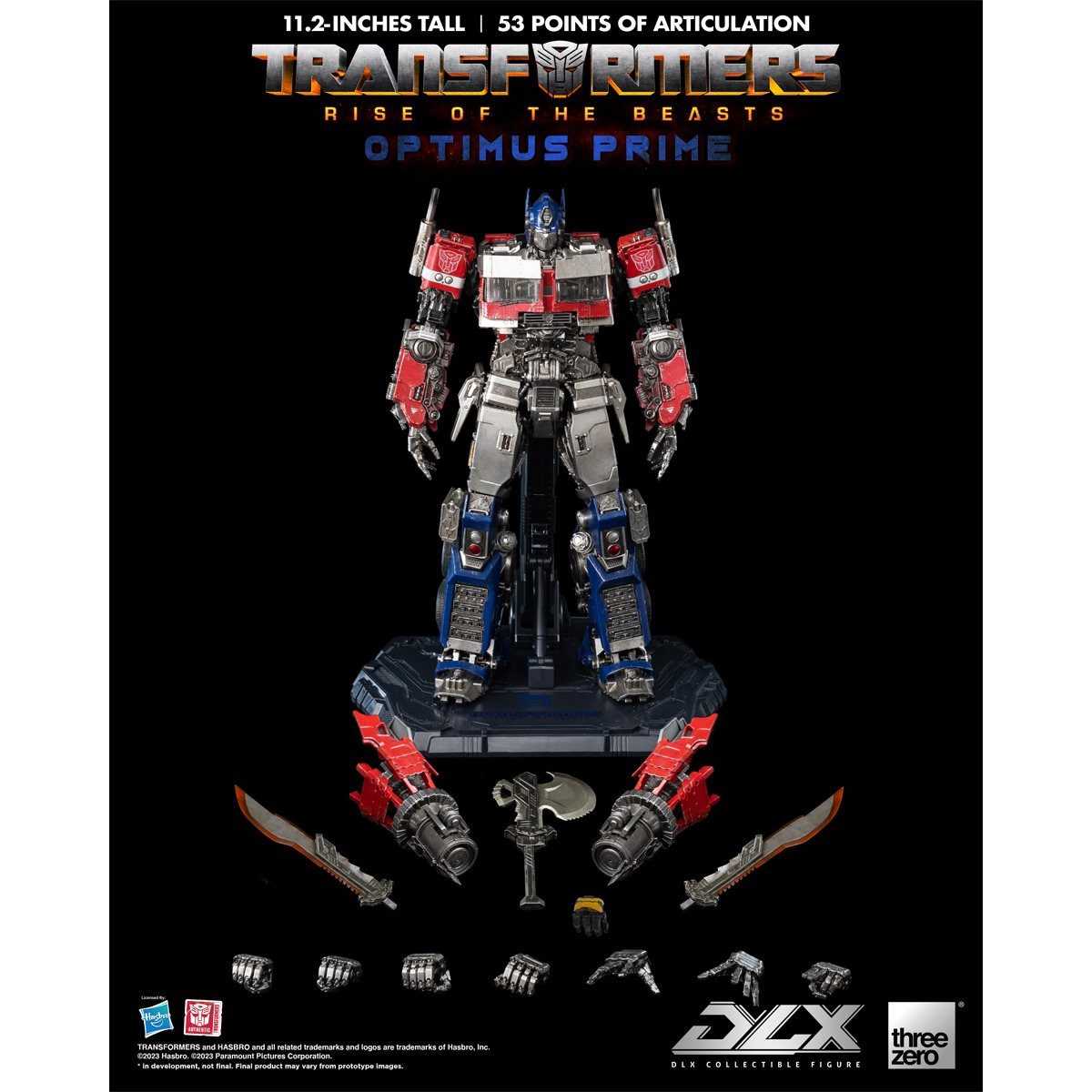 ThreeZero Actionfigur Transformers: Rise of the Beasts Optimus Prime DLX Actionfigur