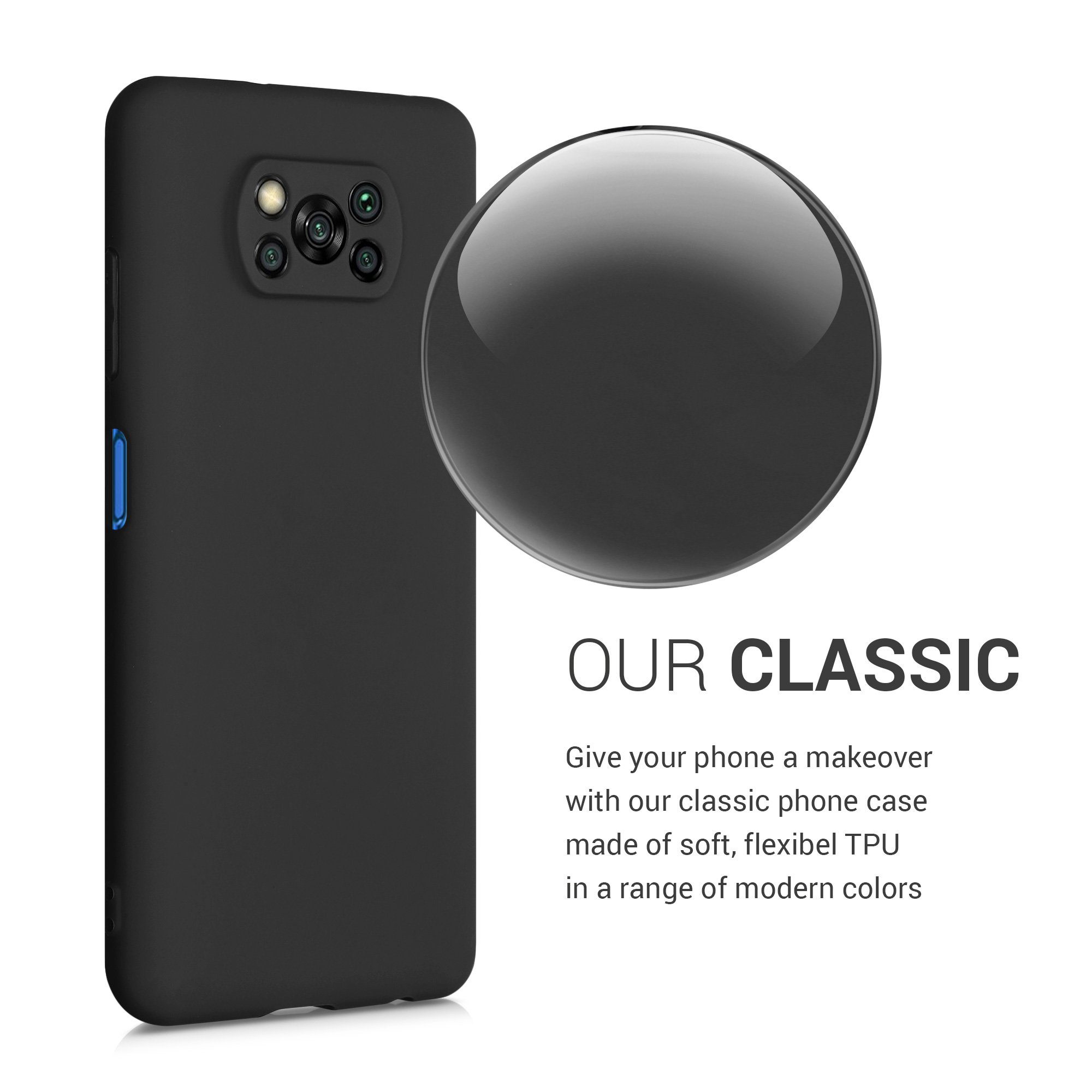 kwmobile Handyhülle Hülle für Xiaomi Poco X3 NFC / Poco X3 Pro, Hülle Silikon - Soft Handyhülle - Handy Case Cover