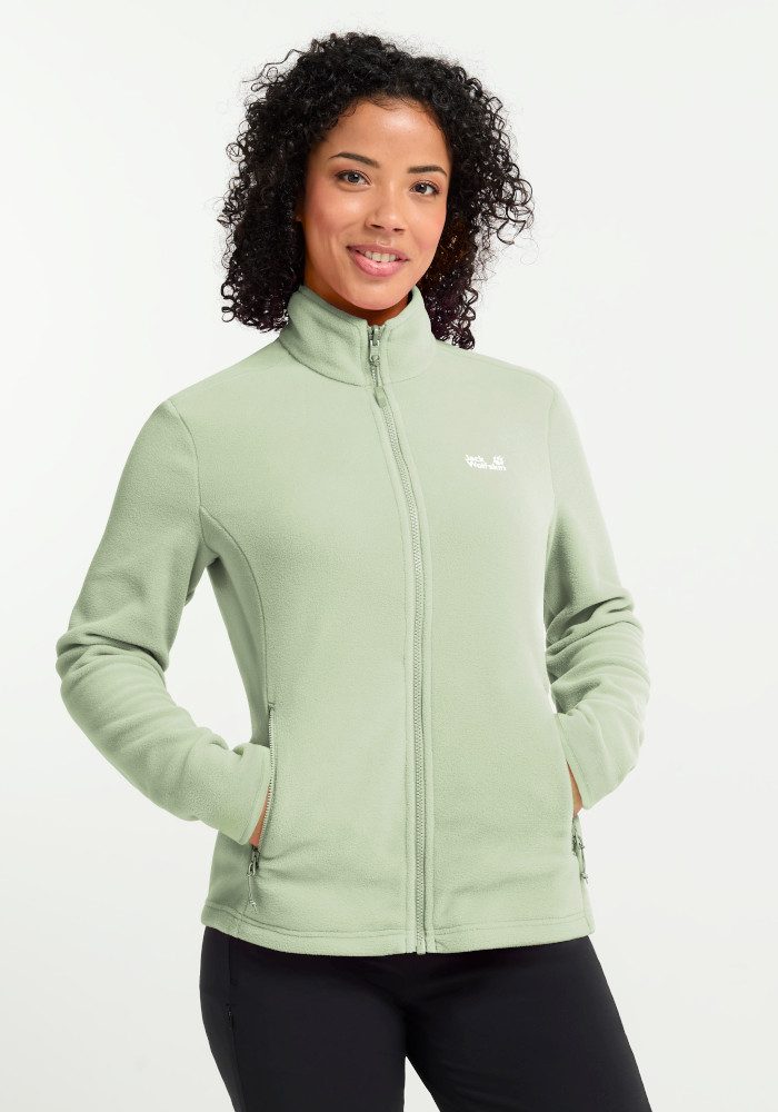 Jack Wolfskin Fleecejacke TAUNUS 100 FZ W winddicht, wasserabweisend, mit durchgehendem Reißverschluss