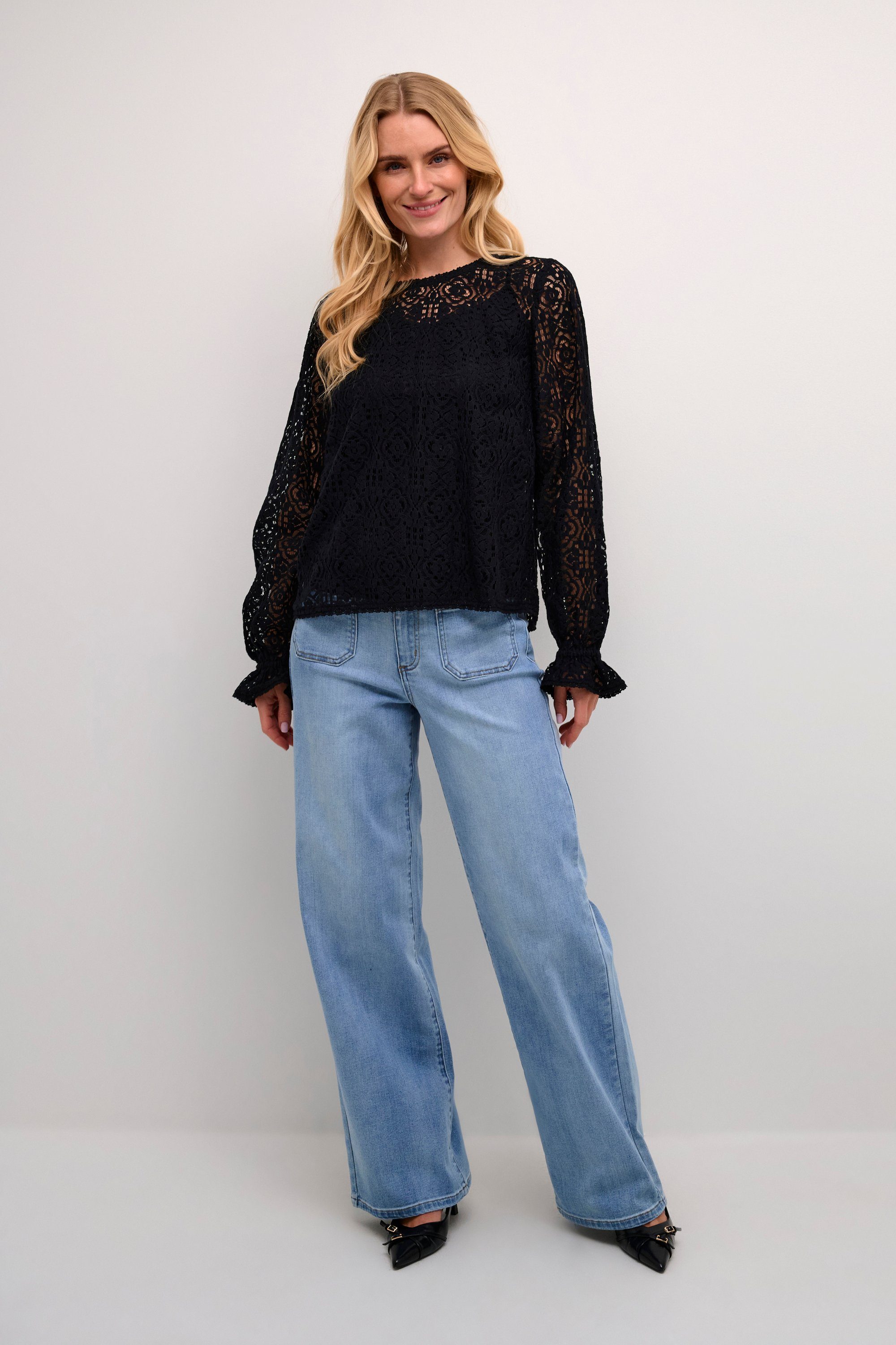 Langarmbluse Langarm-Bluse KAthea