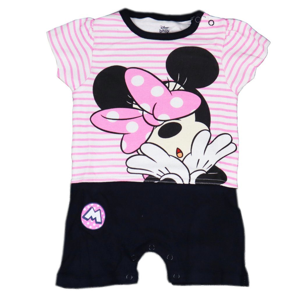 Disney Minnie Mouse Strampler Minnie Maus Baby Einteiler Gr. 62 bis 86 Rosa
