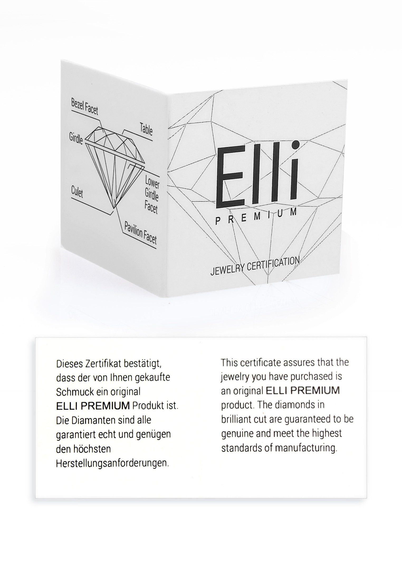 5. Bild von Elli DIAMONDS Verlobungsring Blume Verlobung Diamant (0.12 ct) 585 Gelbgold