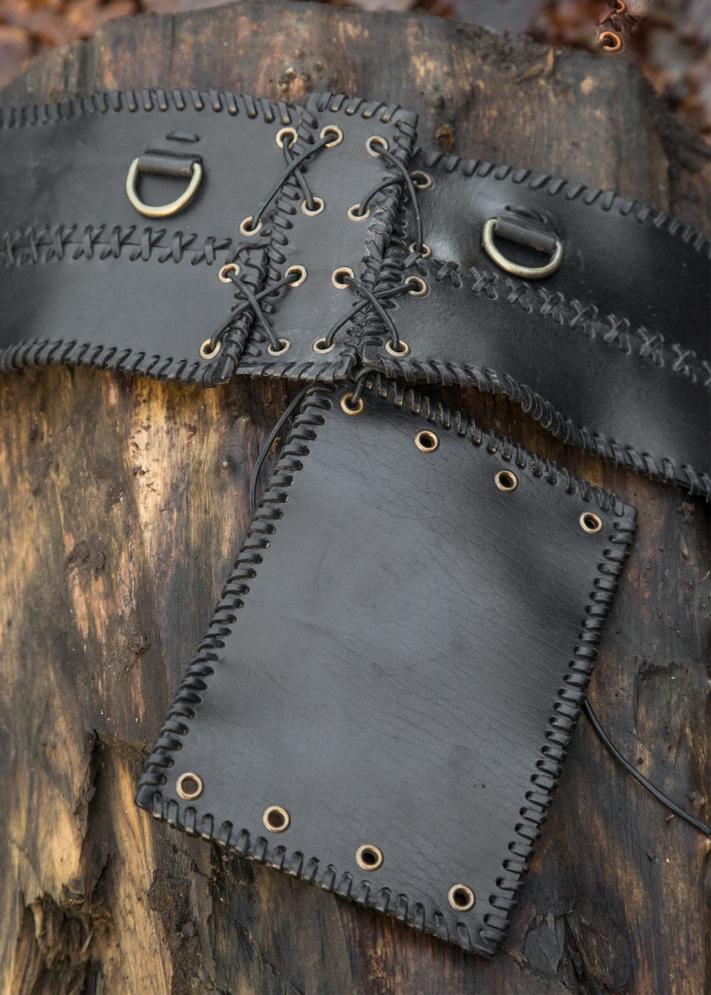 Epic Armoury Kostüm Epic Armoury Miedergürtel aus Leder, schwarz, Gr. M