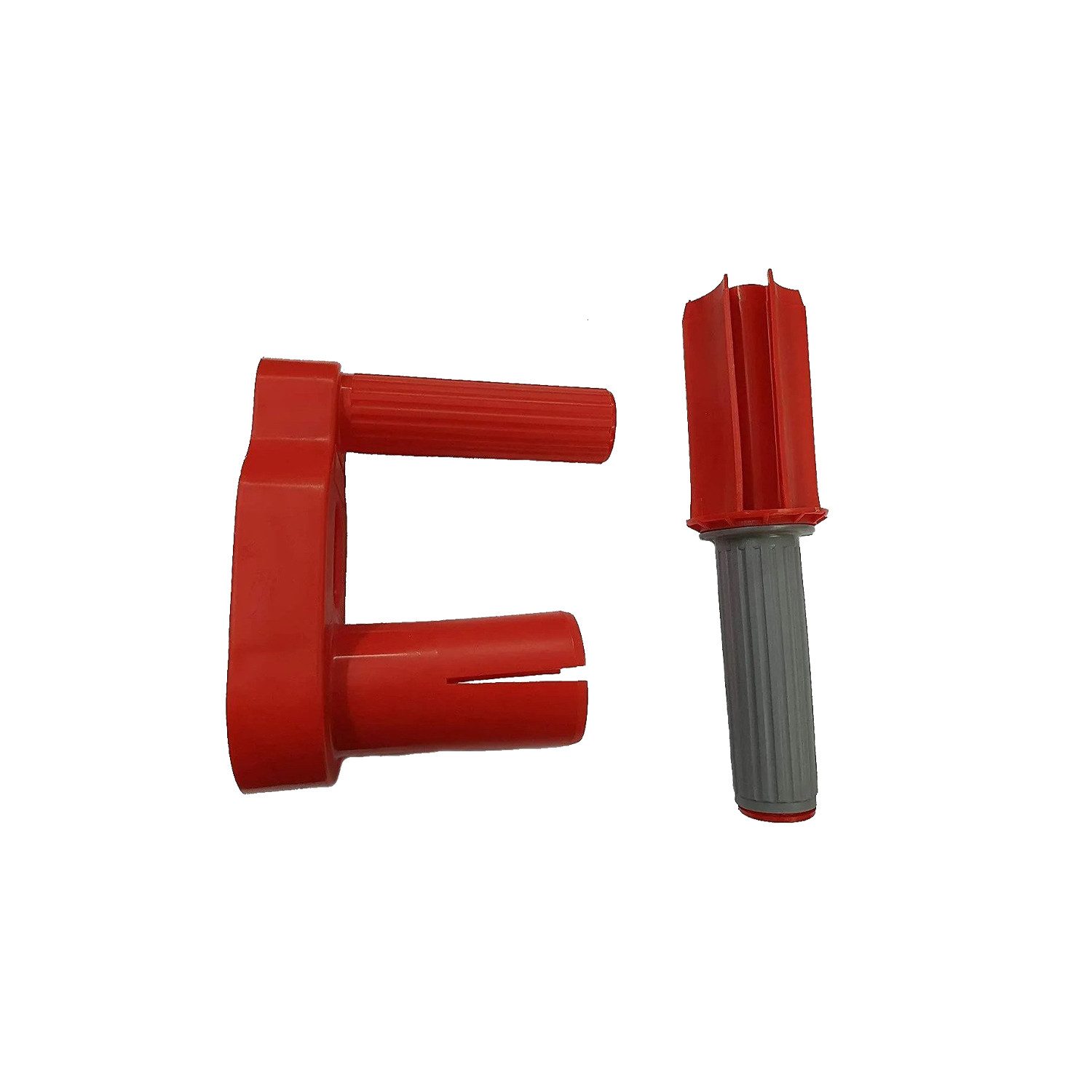 FORMAT Bügelpolster Handabroller für Stretchfolie Abrollgerät, 400-500 mm Strechfolienabroller Rot