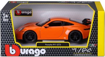 Bburago Sammlerauto Porsche 911 GT3 ´21,orange, Maßstab 1:24