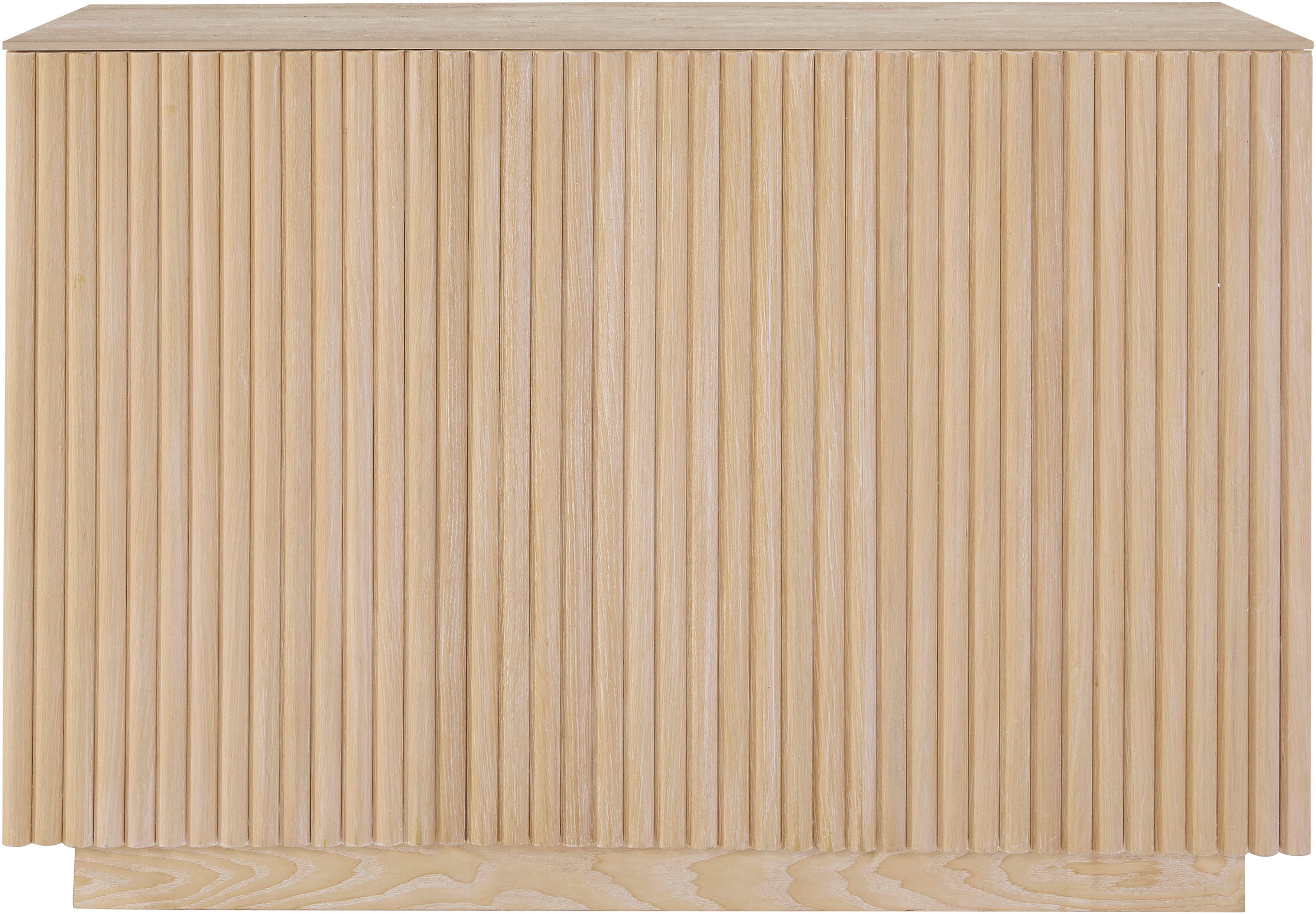 homsy by Ana Johnson Sideboard Solva, Holzoptik aus Esche, geriffelte Front, Keramikplatte, Breite 119 cm