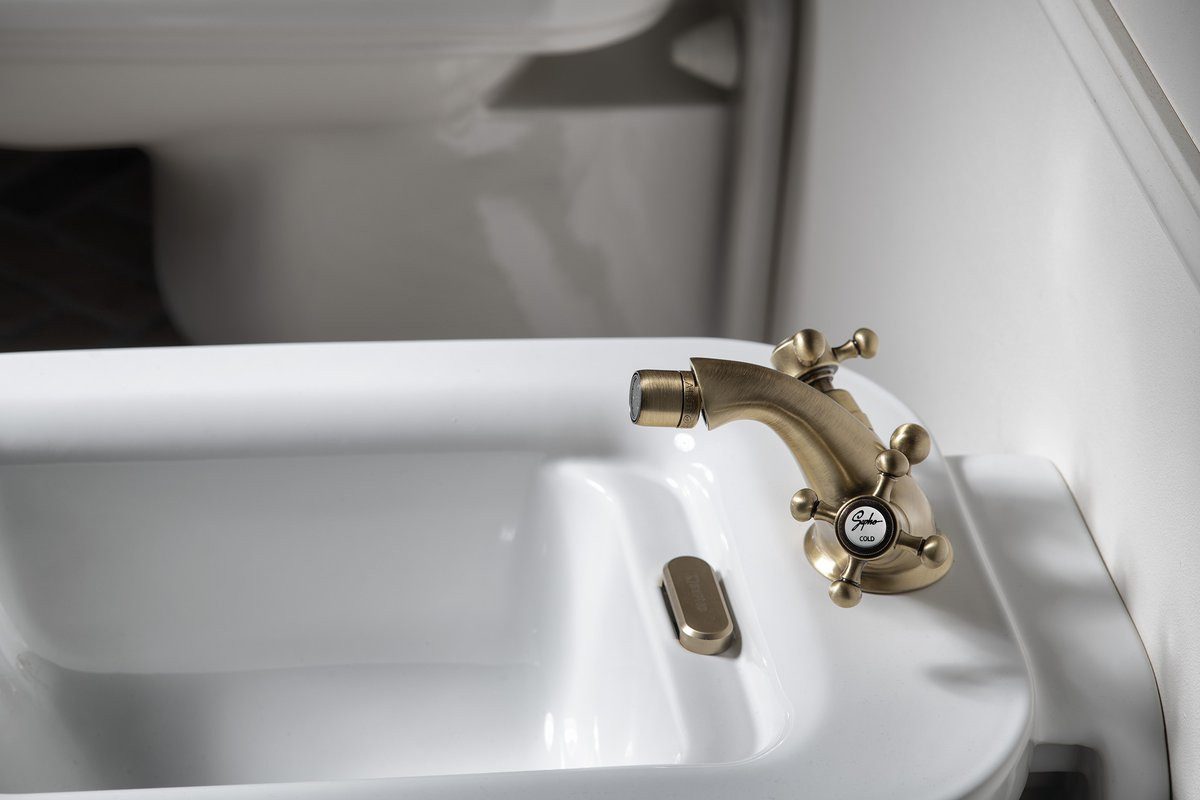 Sapho Bidetarmatur ANTEA Bidetarmatur mit Ablaufgarnitur, Bronze Sapho-3186