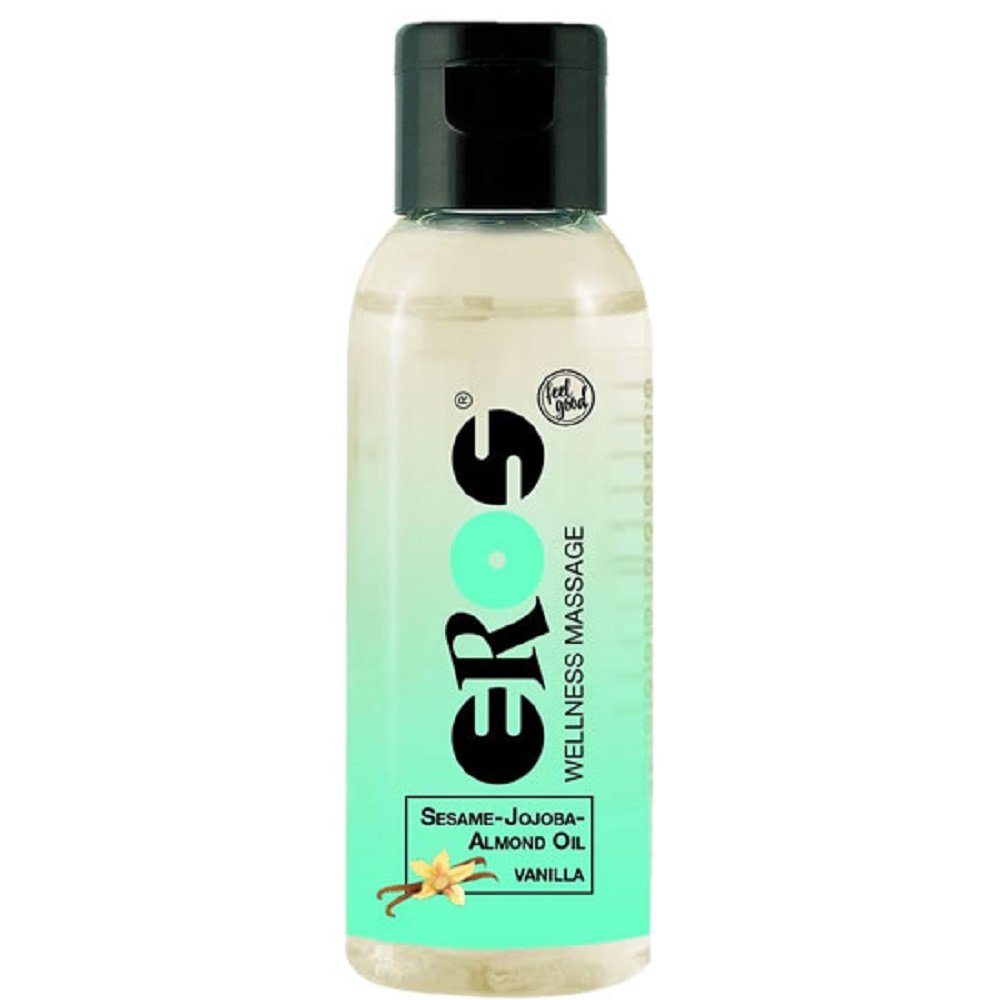 Eros Gleit- & Massageöl Vanilla Wellness Massage Oil, Flasche mit 50ml, hochwertiges Massage-Öl mit Vanille-Duft
