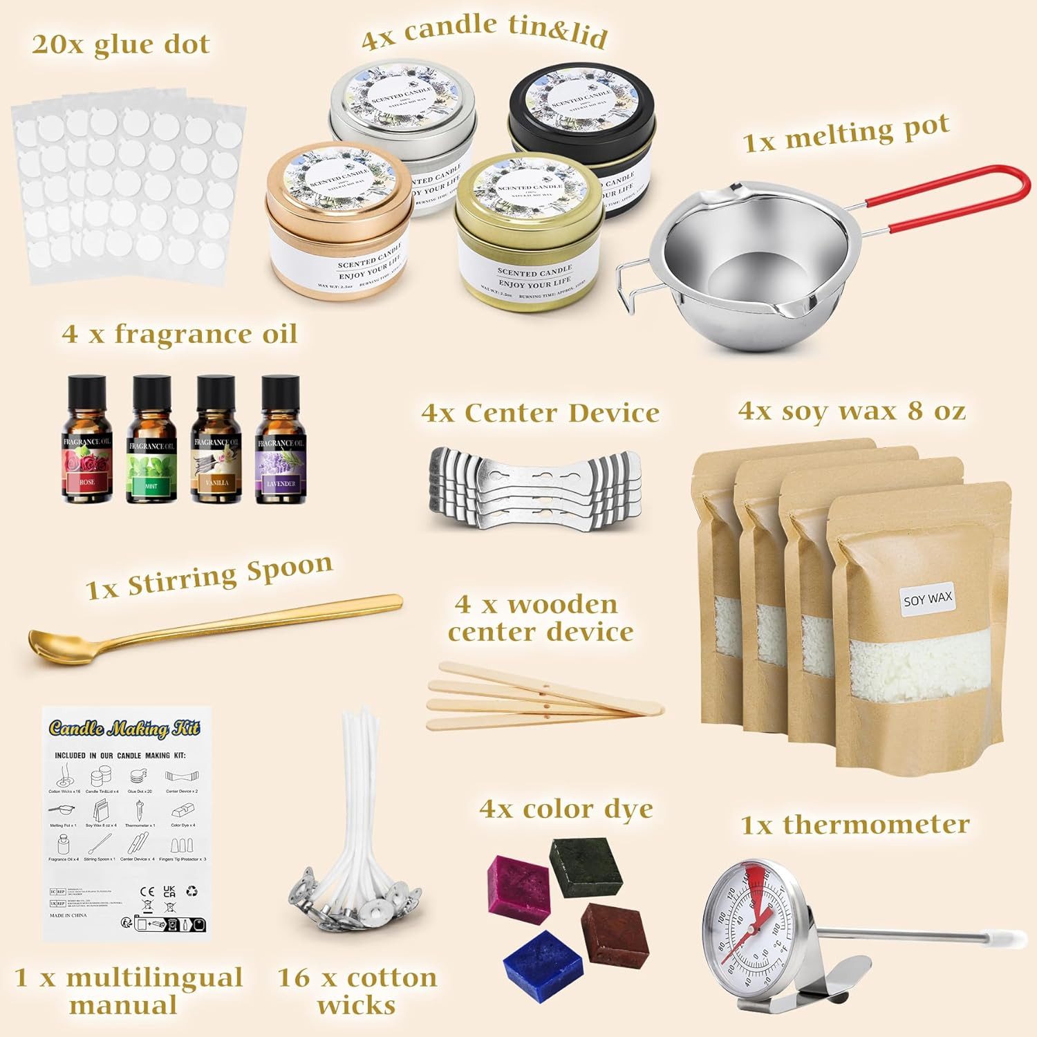 TSE Duftkerze DIY - DUFTKERZEN SET – Kreatives Kerzenherstellen für Anfänge günstig online kaufen