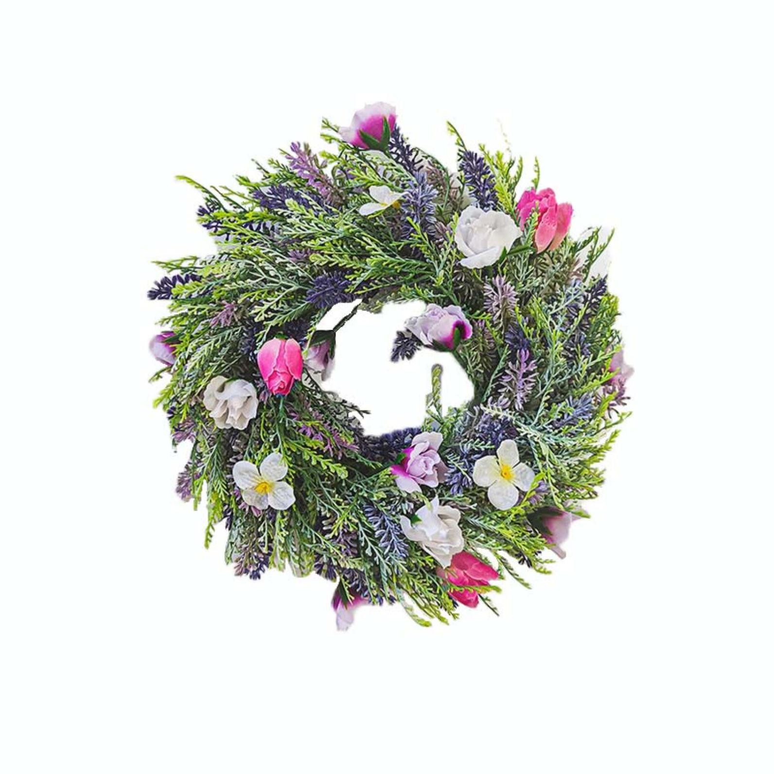 Kaket Dekokranz Türkranz Frühling Künstliche Bunter Dekorative Blumenkranz günstig online kaufen