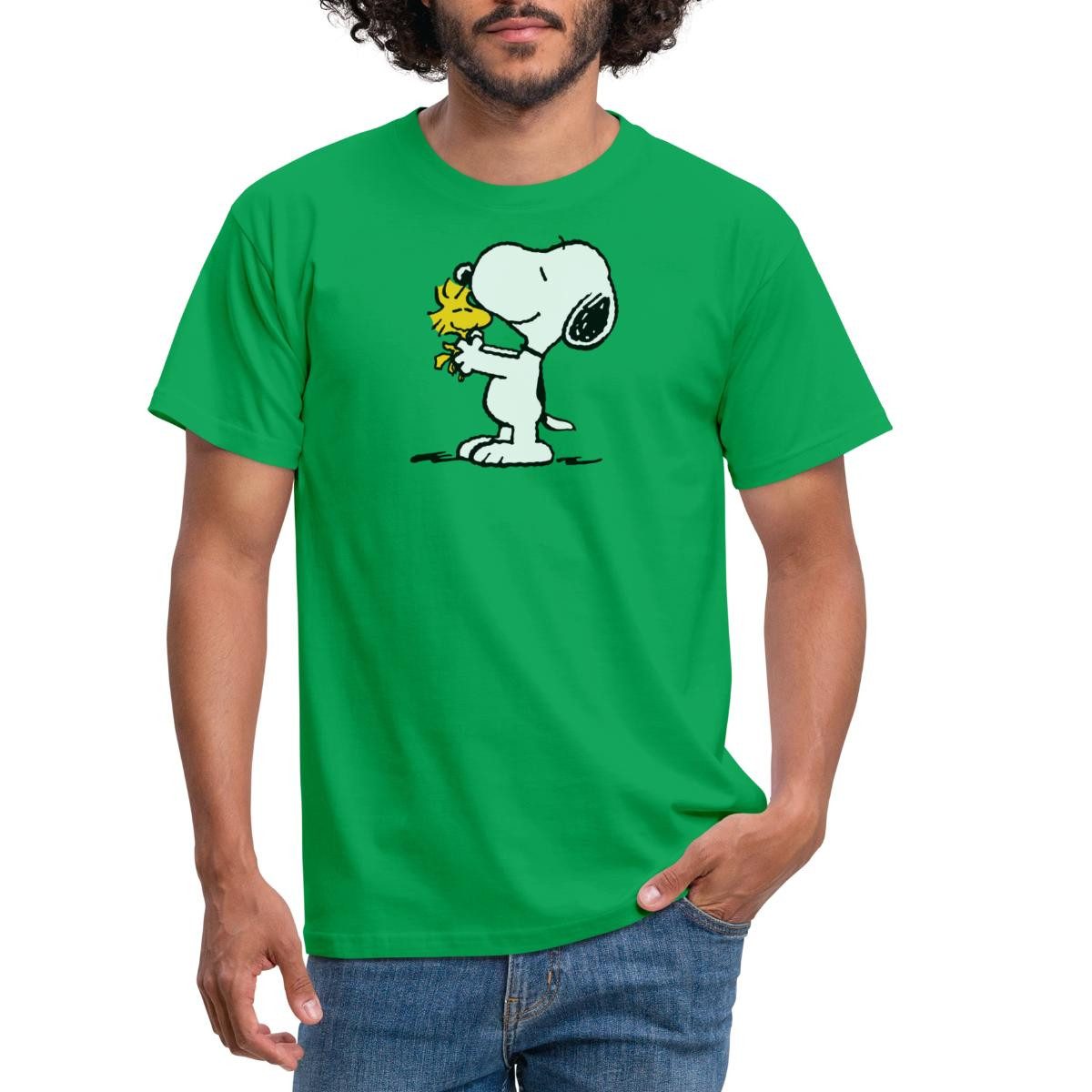 Spreadshirt T-Shirt Peanuts Snoopy Und Woodstock Männer T-Shirt (1-tlg)