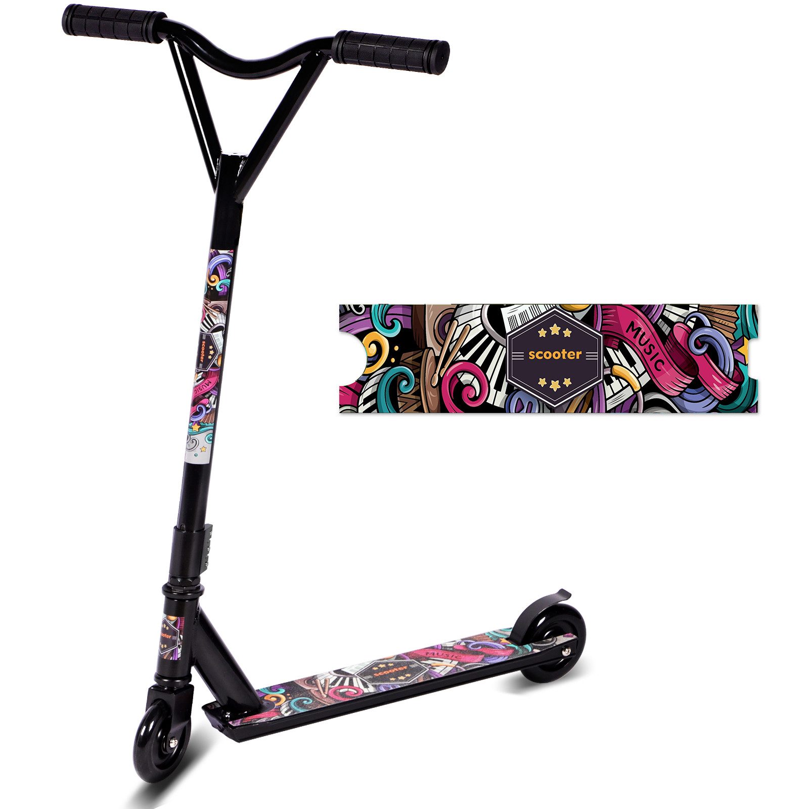 H.yeed Stuntscooter 360° Lenkung, Freestyle Stunt Scooter mit ABEC-9 Kugellager, für Jungen, Mädchen, Jugendliche ab 6 Jahren