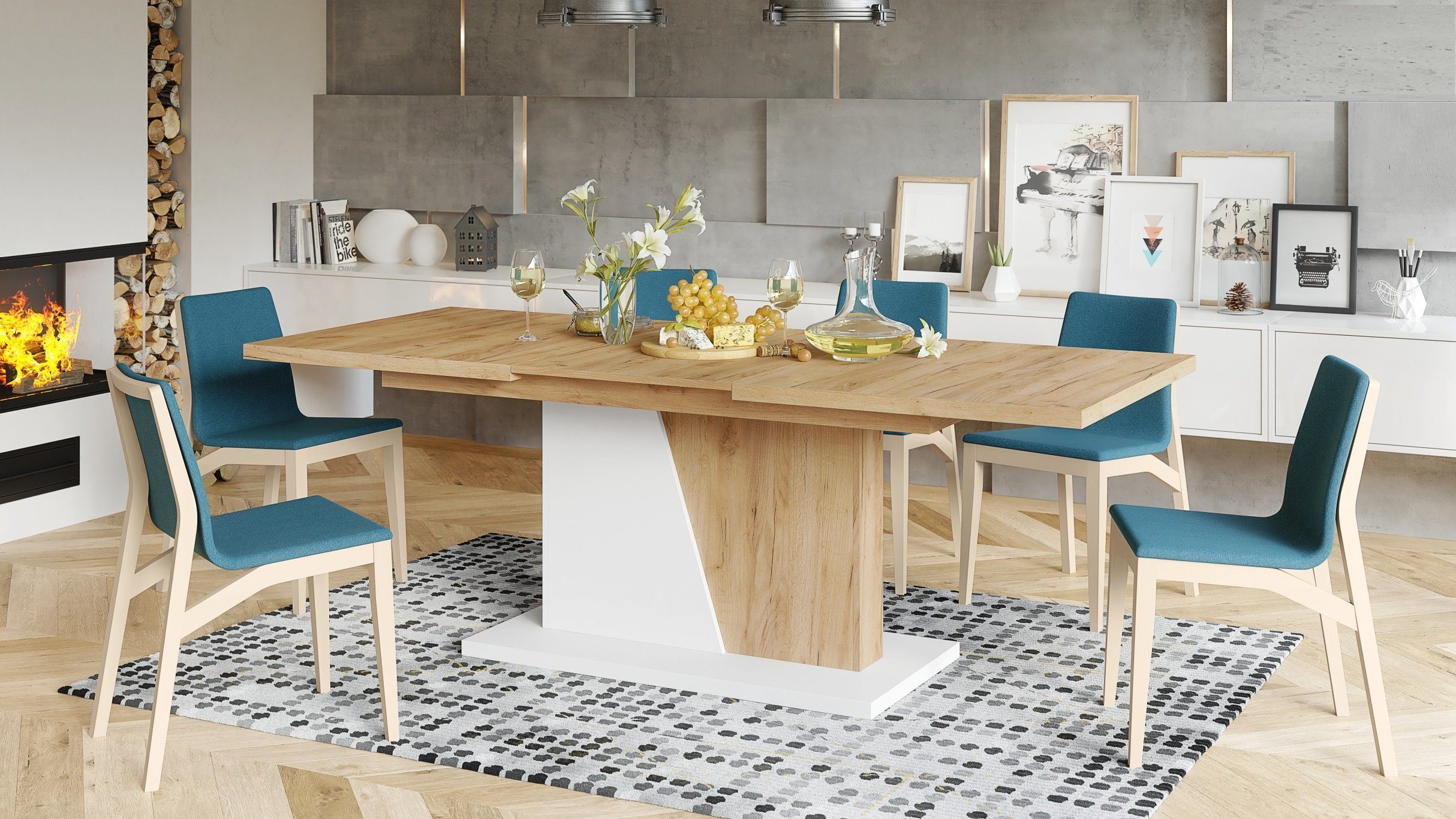 Mazzoni Esstisch Design Noble Noir Tisch günstig online kaufen