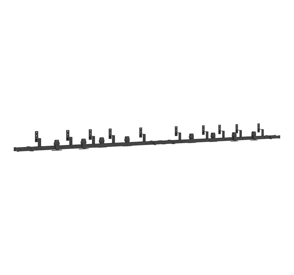 Thumbnail - vidaXL Türbeschlag, Schiebetürbeschlag-Set 400 cm Stahl Schwarz
