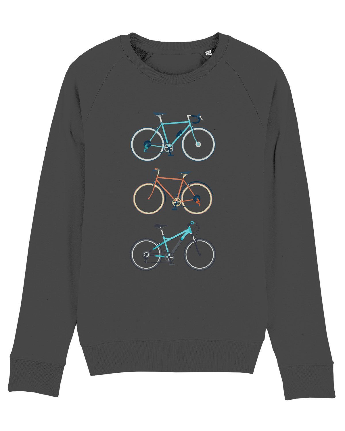 wat? Apparel Sweatshirt 3 Fahrräder (1-tlg) antrazit