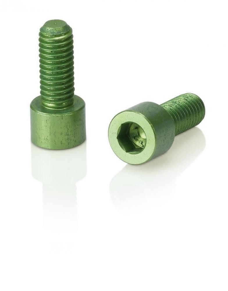 XLC Trinkflasche XLC Schrauben für Trinkflaschenhalter 2er Set limegreen