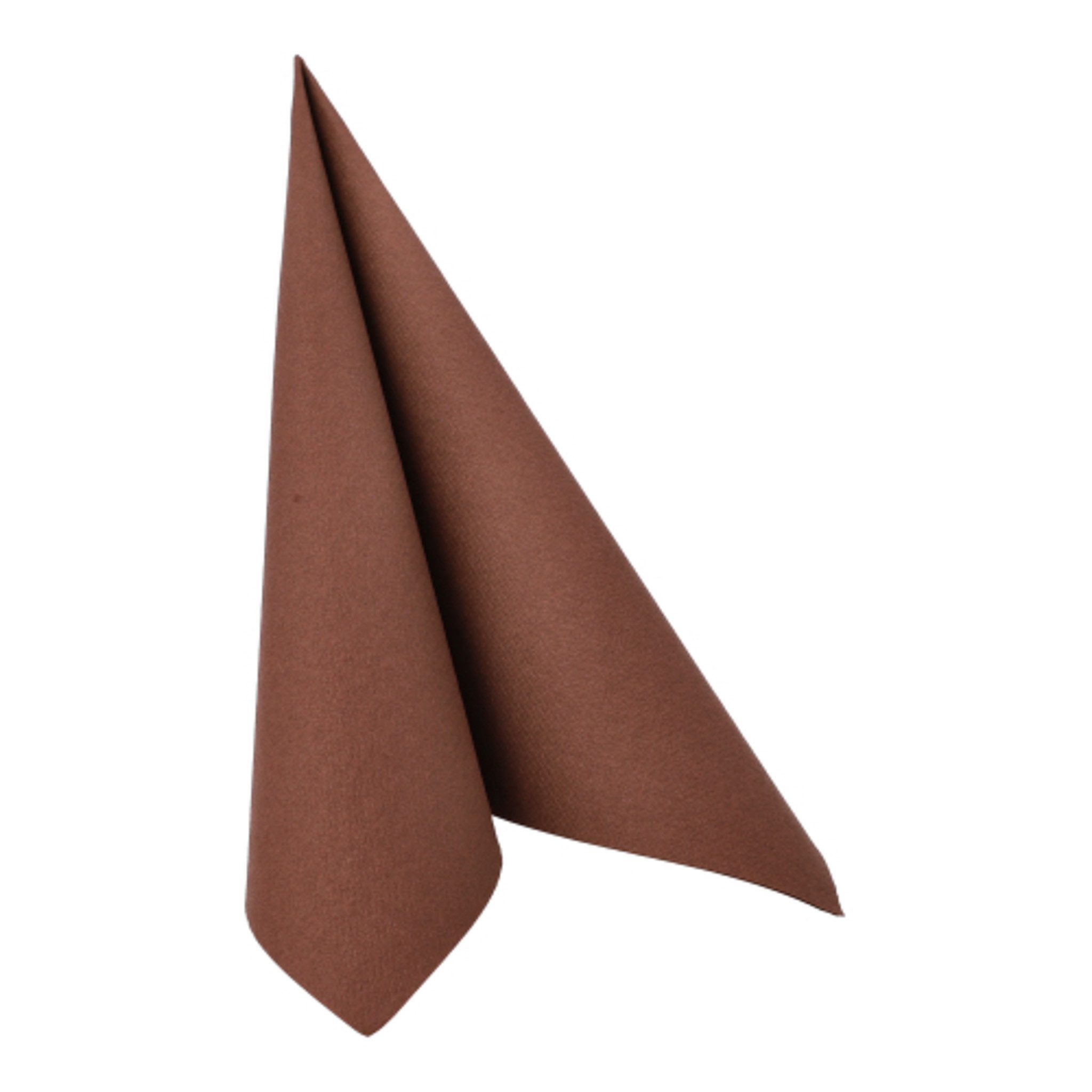 PAPSTAR Papierserviette, Servietten stoffähnlich 40x40cm Royal Collection 50 Stück Braun