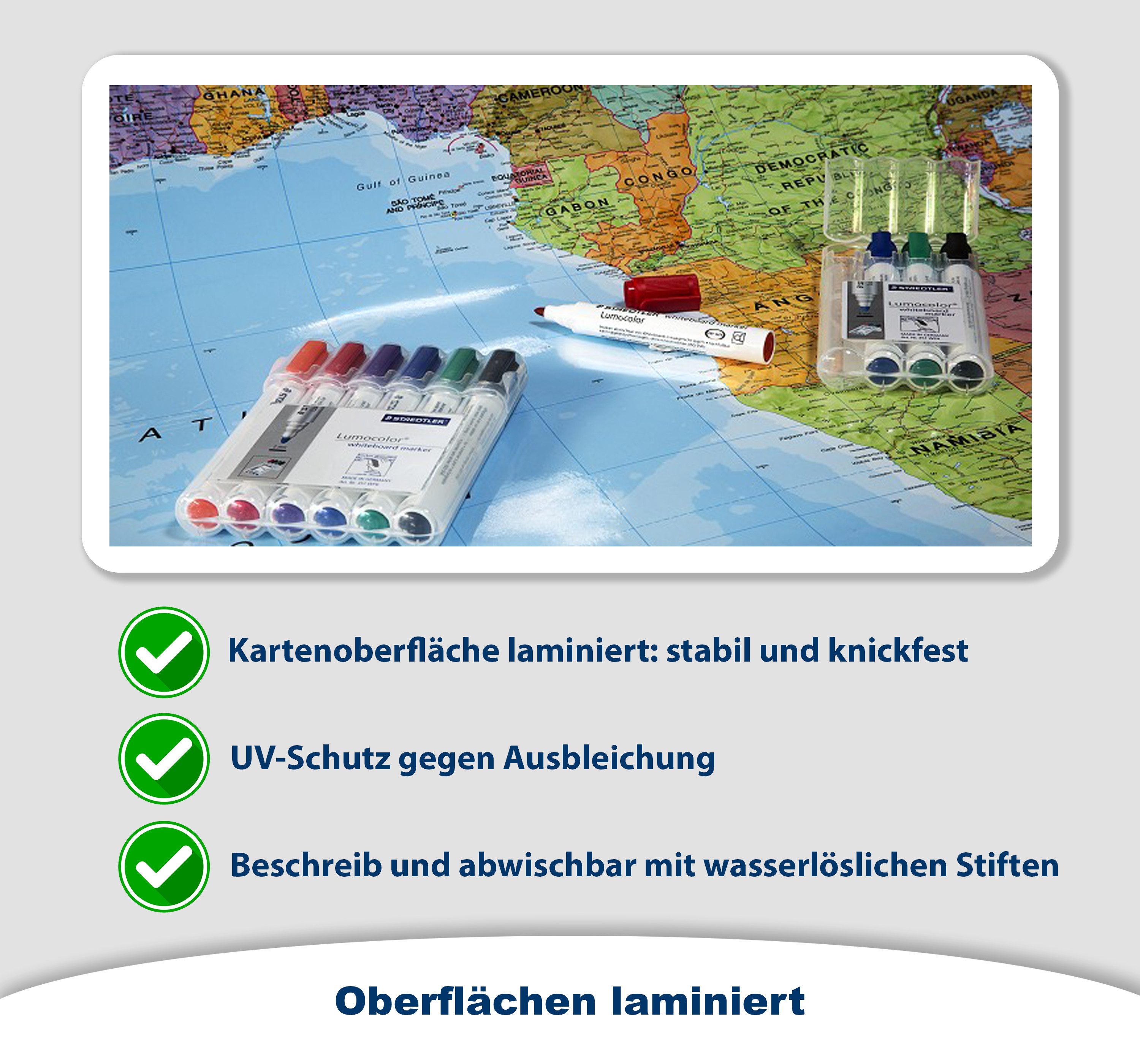 Interkart Landkarten & Globen GmbH Poster Sonnensystem Karte für Kinder - Deutsch - XXL - Beschichtet – Bild 5 von 5