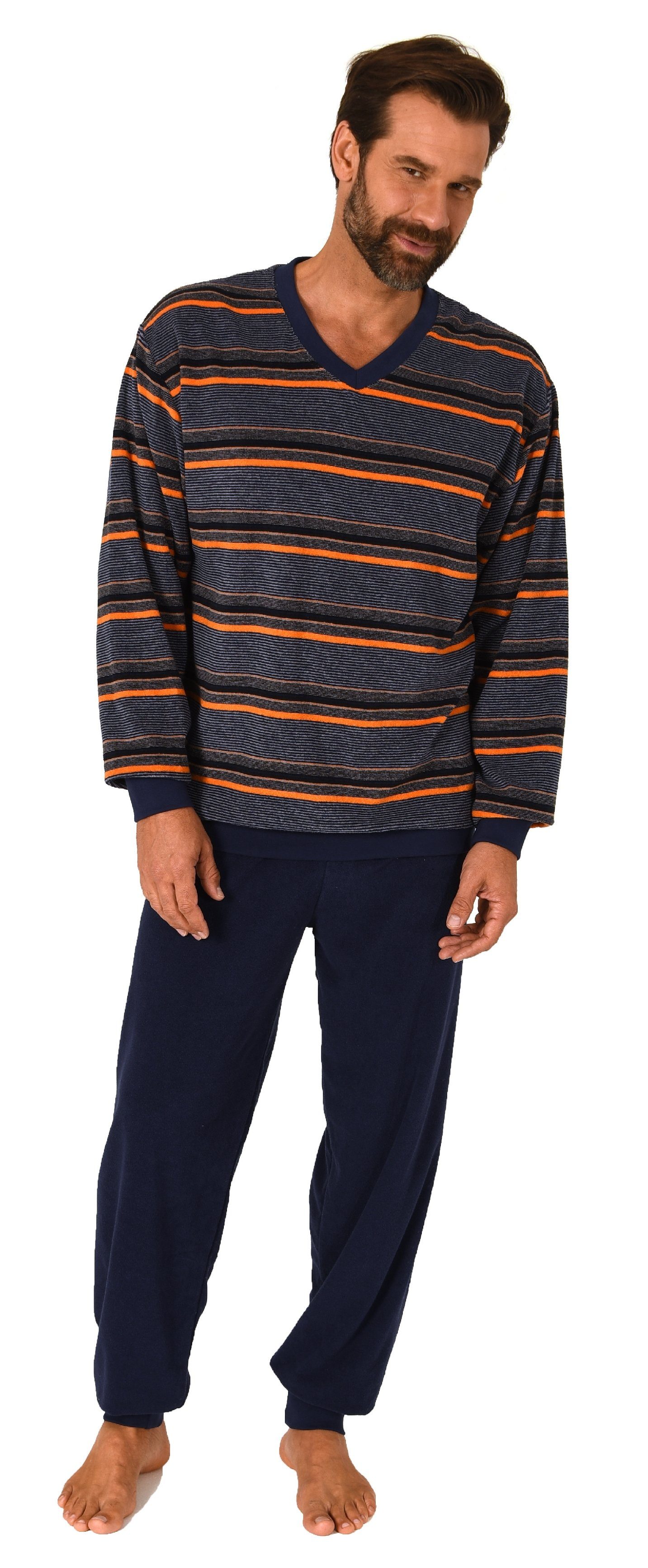 Normann Pyjama Normann Herren langarm Schlafanzug günstig online kaufen