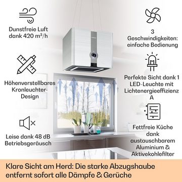 Klarstein Deckenhaube Serie CGCH6-Futurelight-SL Futurelight Smart, Inselhaube Abzughaube Dunstabzugshaube