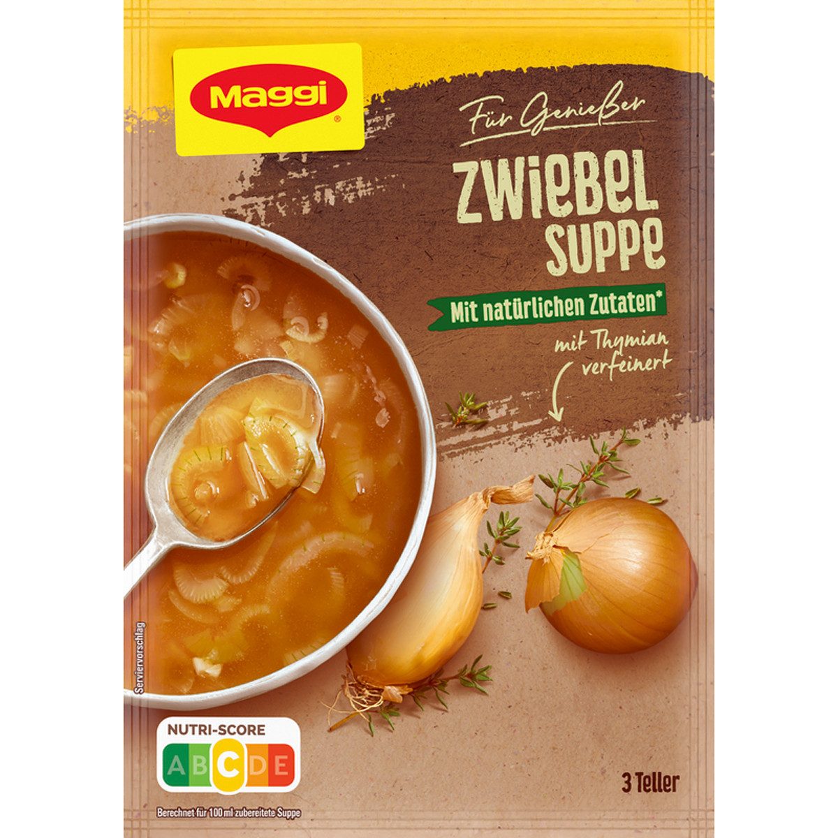 MAGGI Saucen, Maggi Für Genießer köstliche Zwiebelsuppe mit natürlichen Zutaten 56g