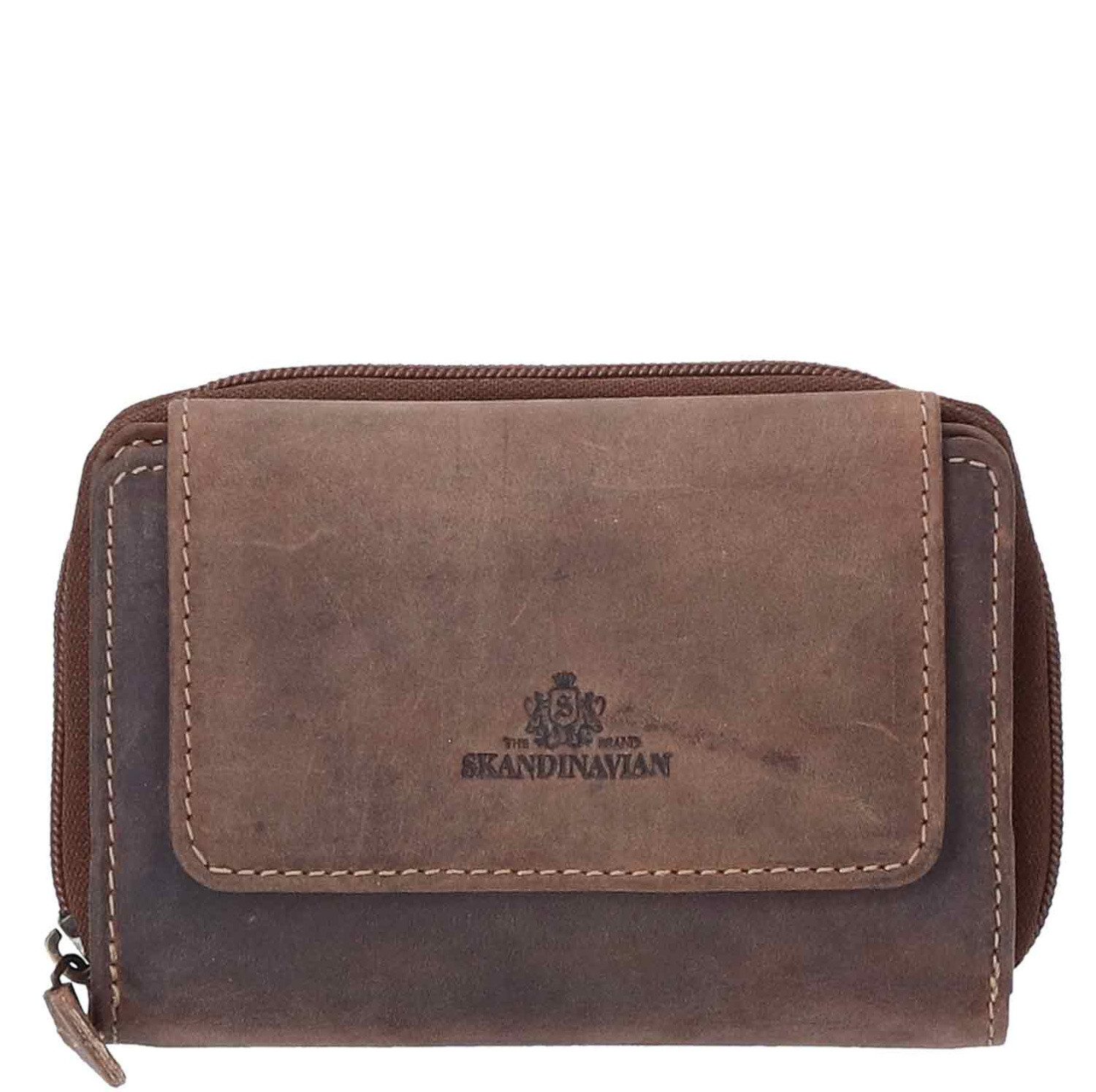 The Skandinavian Brand Geldbörse The Skandinavian Brand Lady Zip Wallet Hunter - tan