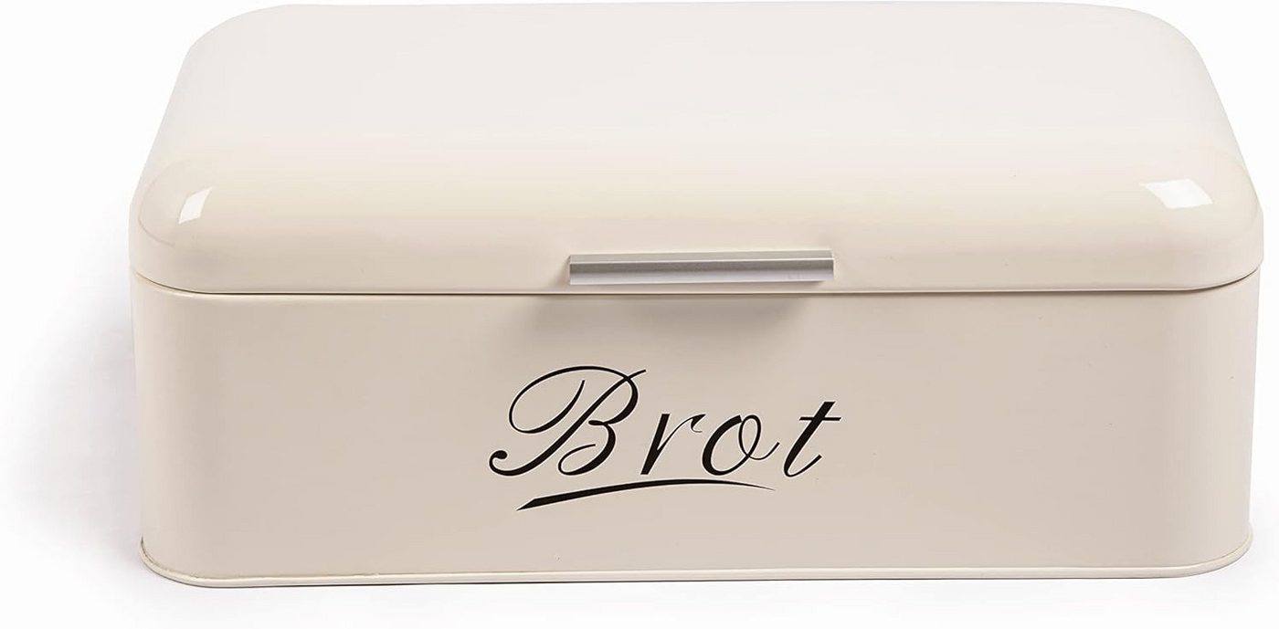 Zedelmaier Brotkasten Brotkasten aus Metall,Brot Lange Aufbewahren,Retro Brot Box mit Deckel, (1-tlg., MBH001&2), Stapelbar Brotaufbewahrungsbox