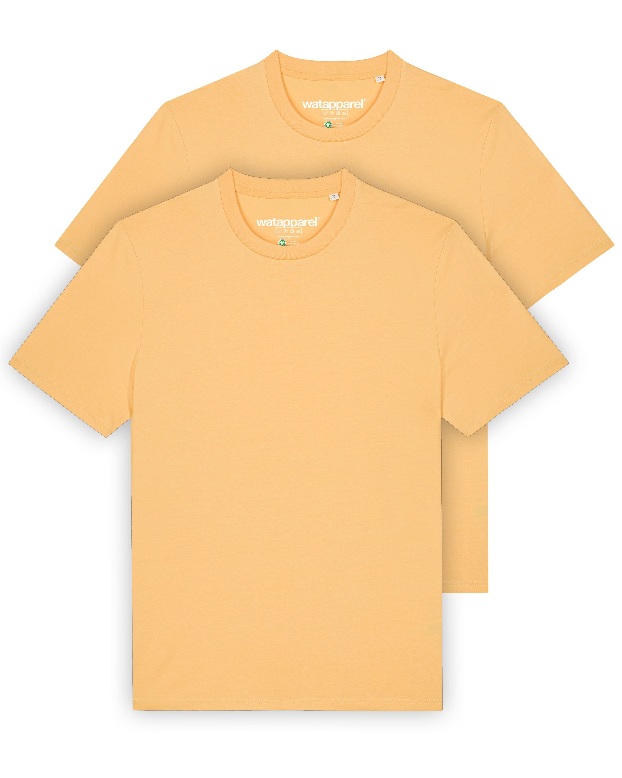 wat? Apparel Print-Shirt 2er Pack Bio Basic T-Shirt Männer (1-tlg)