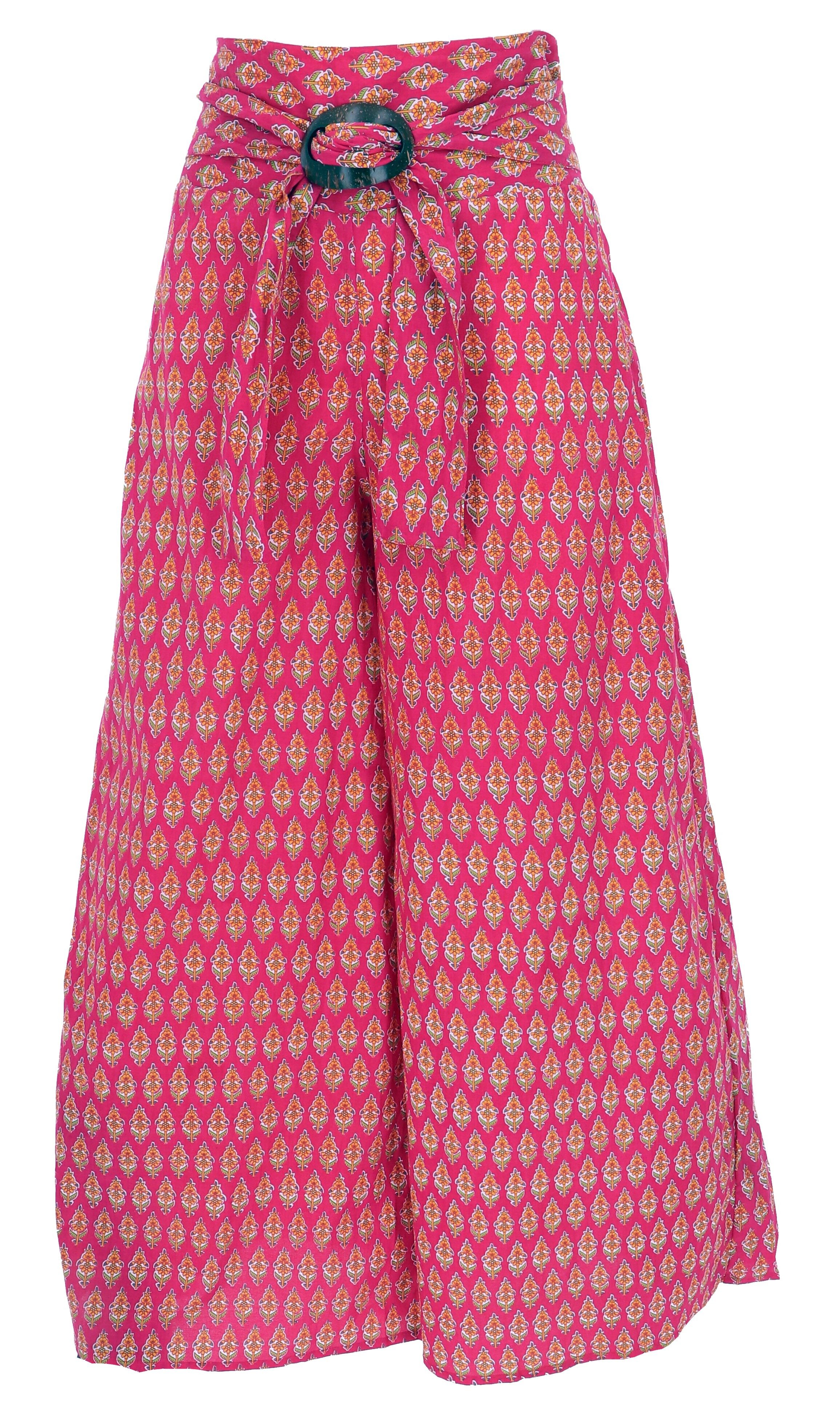 Guru-Shop Relaxhose Luftige Sommerhose mit Kokosschnalle, günstig online kaufen