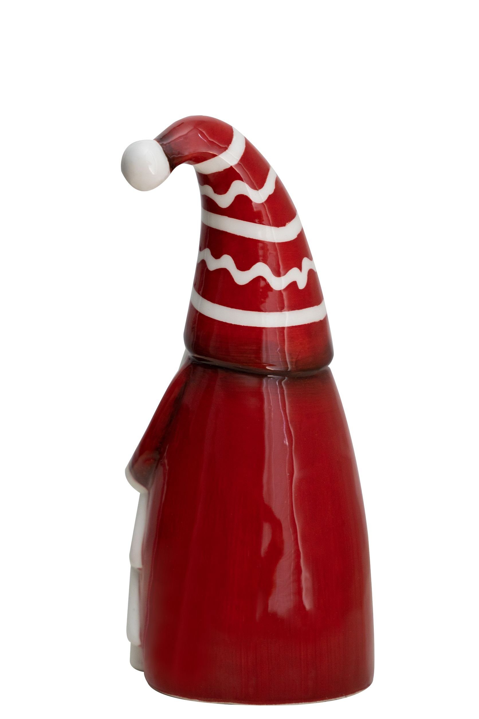 Heitmann DECO Weihnachtsfigur Nikolaus rot/weiß, Keramik, 2x mit aus Tannenbaum
