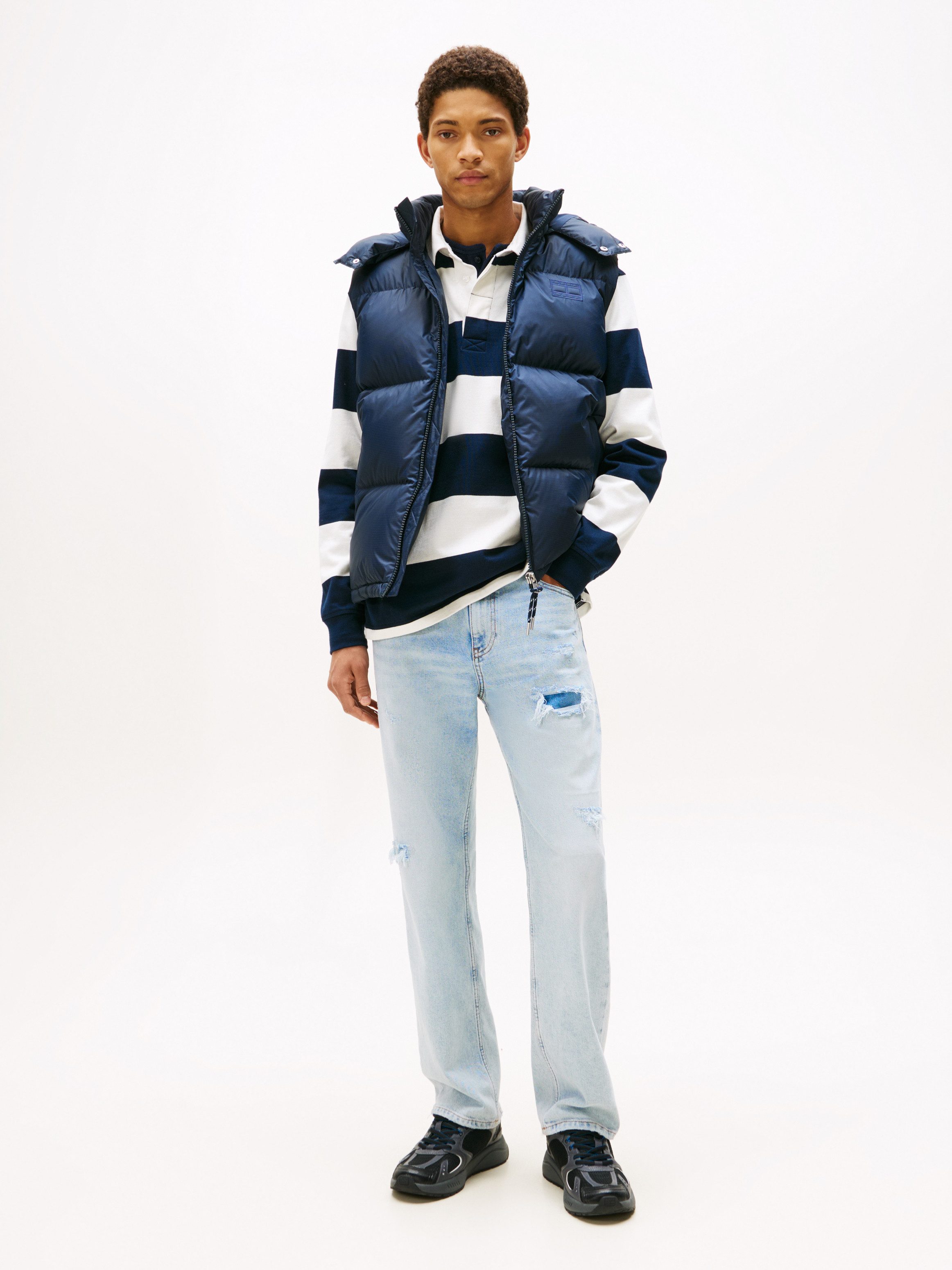 Tommy Jeans Steppweste ALASKA DOWN VEST Regular fit mit abnehmbarer Kapuze