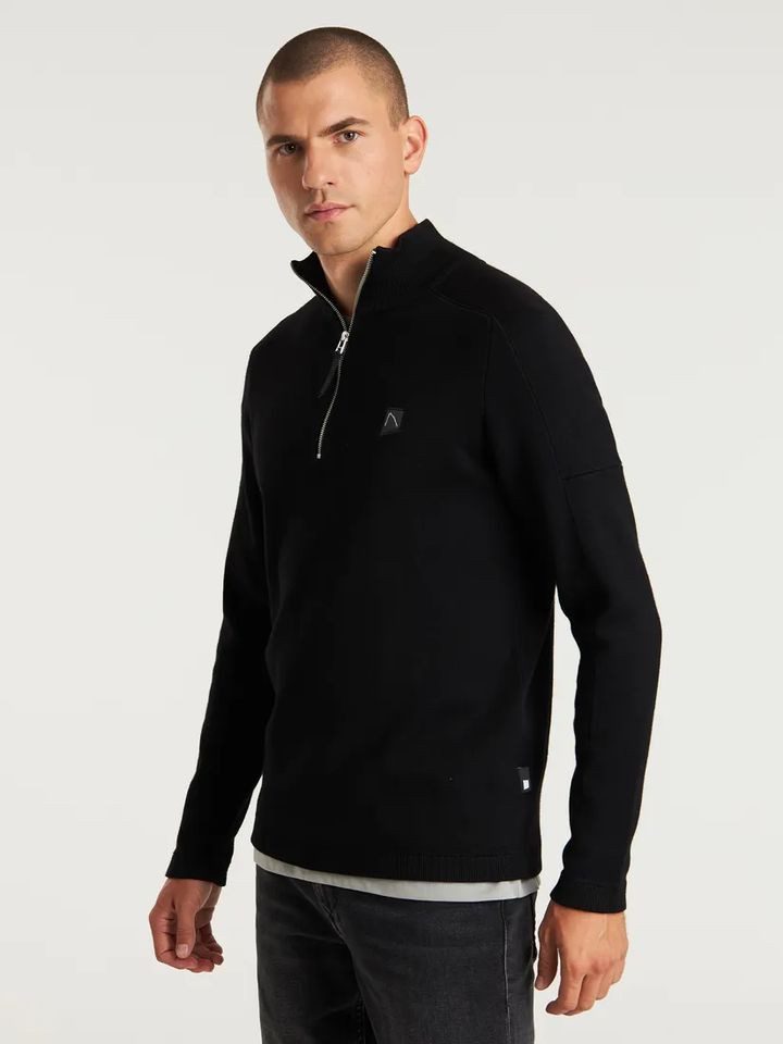 CHASIN' Вязаные свитера - Вязаные свитера mit Half-Zip-Mockneck