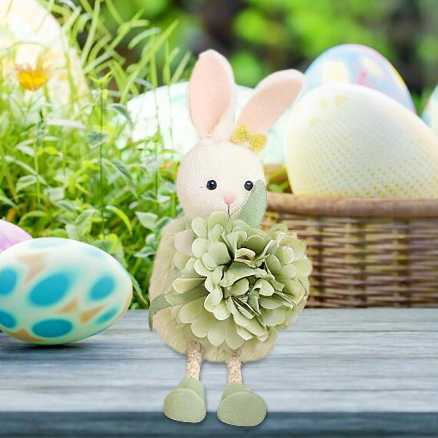 Minicloss Osterhase Osterhasen-Figuren, Frühlingsdekoration für Zuhause, Osterhasen