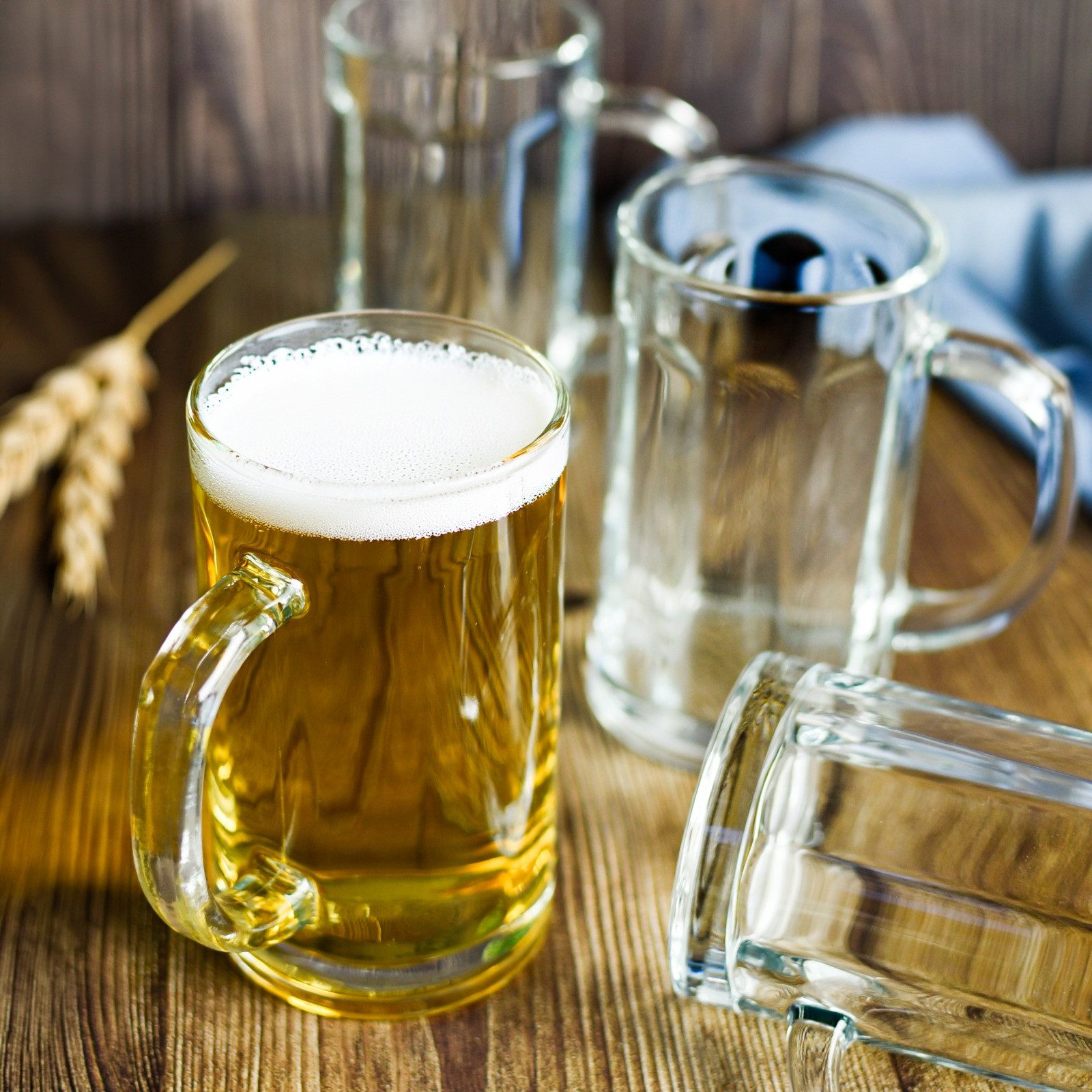 Sendez Bierglas 4 Bierseidel 500ml Biergläser Bierkrüge Bierglas Bierglas Gläser, 4-tlg., Glas