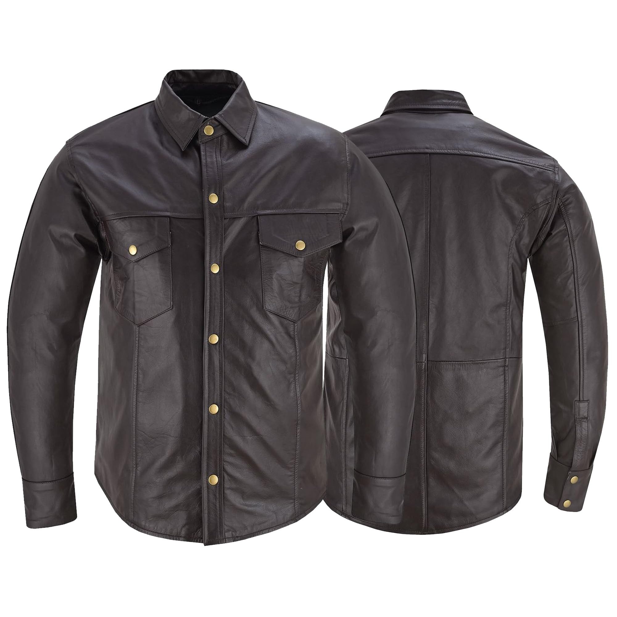 German Wear Outdoorhemd Trend510 Lederhemd Herren Motorradhemd Lederjacke günstig online kaufen