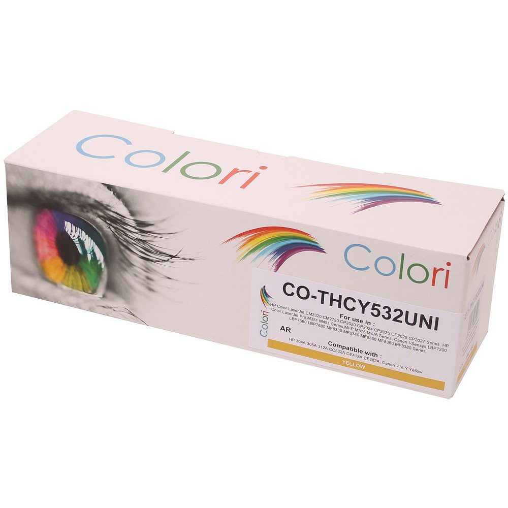 Colori Tonerkartusche, Kompatibler Toner für HP 312A CF382A Gelb für HP  Color Laserjet Pro MFP M476 M476dn M476dw M476nw von Colori