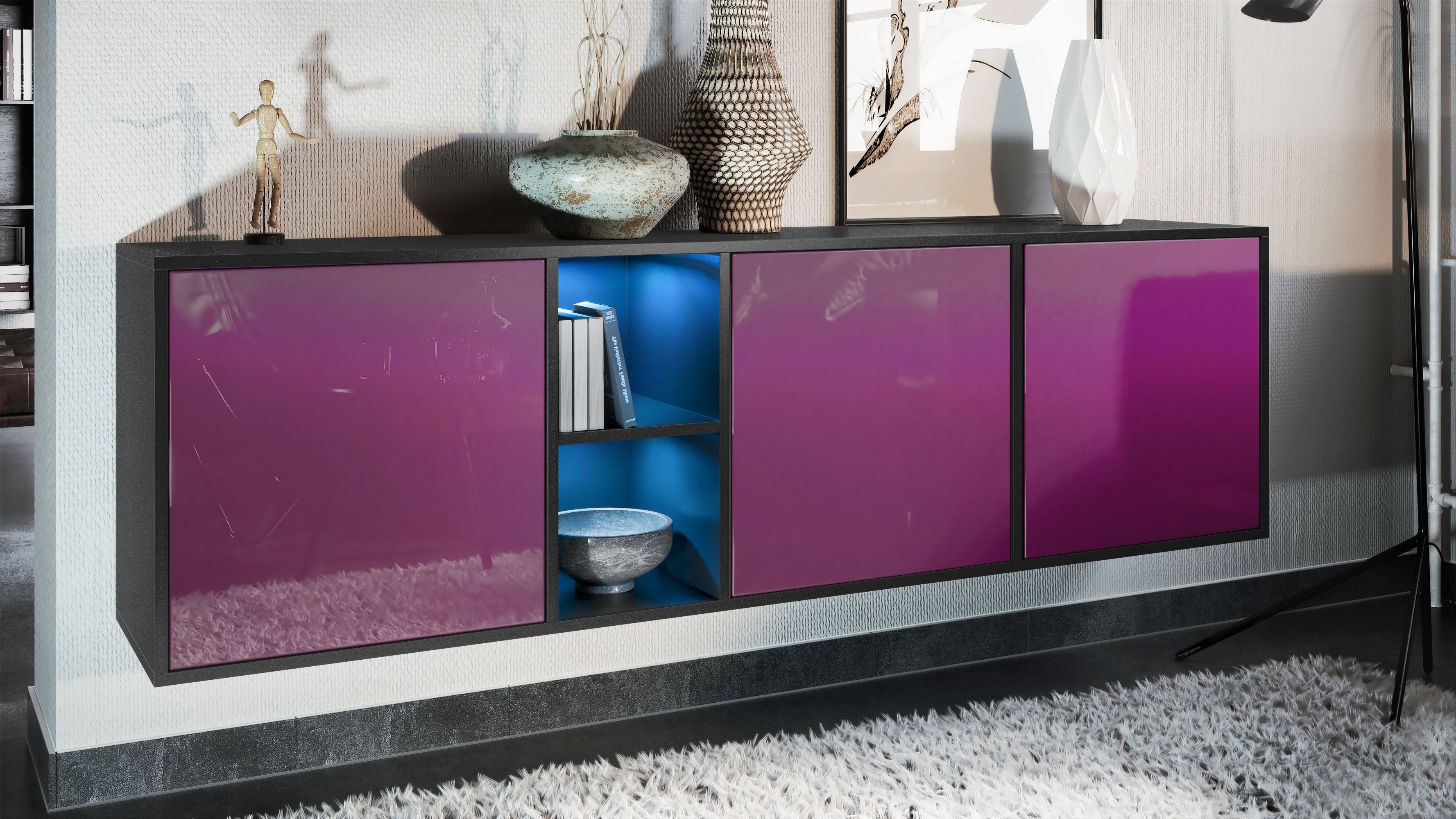 Vladon Sideboard Cuba (Kommode, mit 3 günstig online kaufen