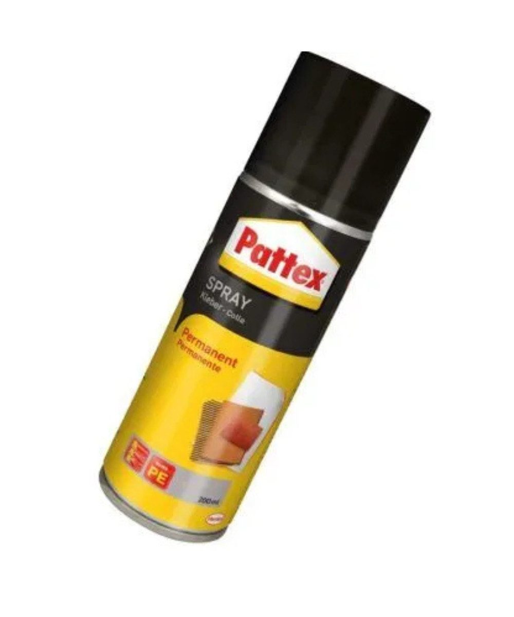 Pattex Klebstoff PATTEX Sprühkleber Power Spray Permanent, transparent, (Packung, 1-tlg), Spart Zeit und ermöglicht effizientes Arbeiten.