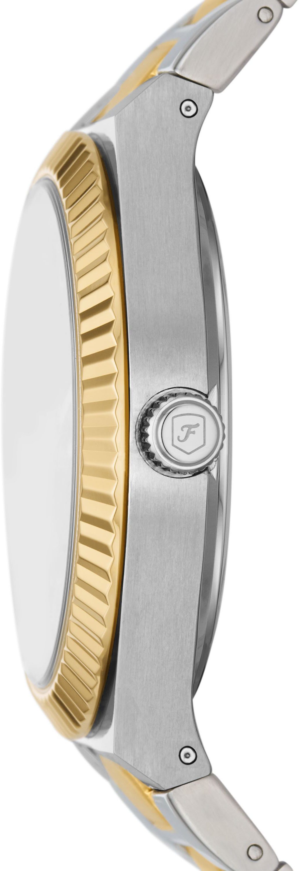 Fossil Quarzuhr SCARLETTE ES5334, Armbanduhr, Damenuhr, analog, Edelstahlarmband