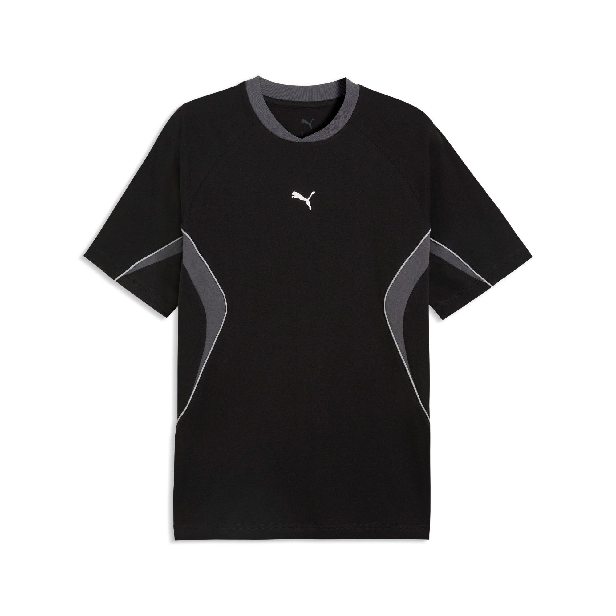 PUMA T-Shirt SPORT RELAXED BLOCKING TEE mit Rundhalsausschnitt, Kurzarmdesign, unifarben, aus Baumwolle
