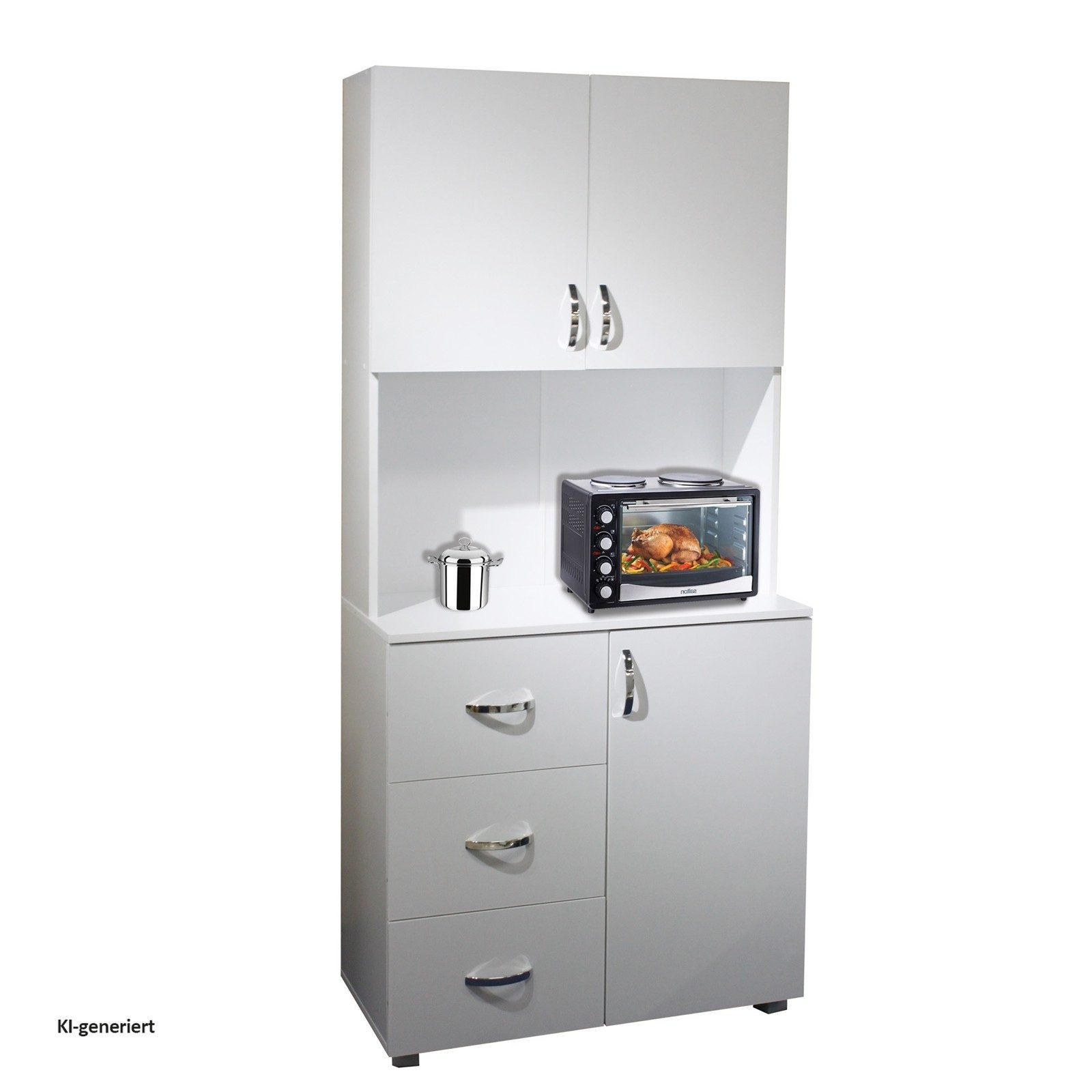 HTI-Line Küchenbuffet Küchenbuffet Blanca (Stück, 1-St., 1x Schrank Blanca, ohne Dekoration) Küchenschrank Hochschrank