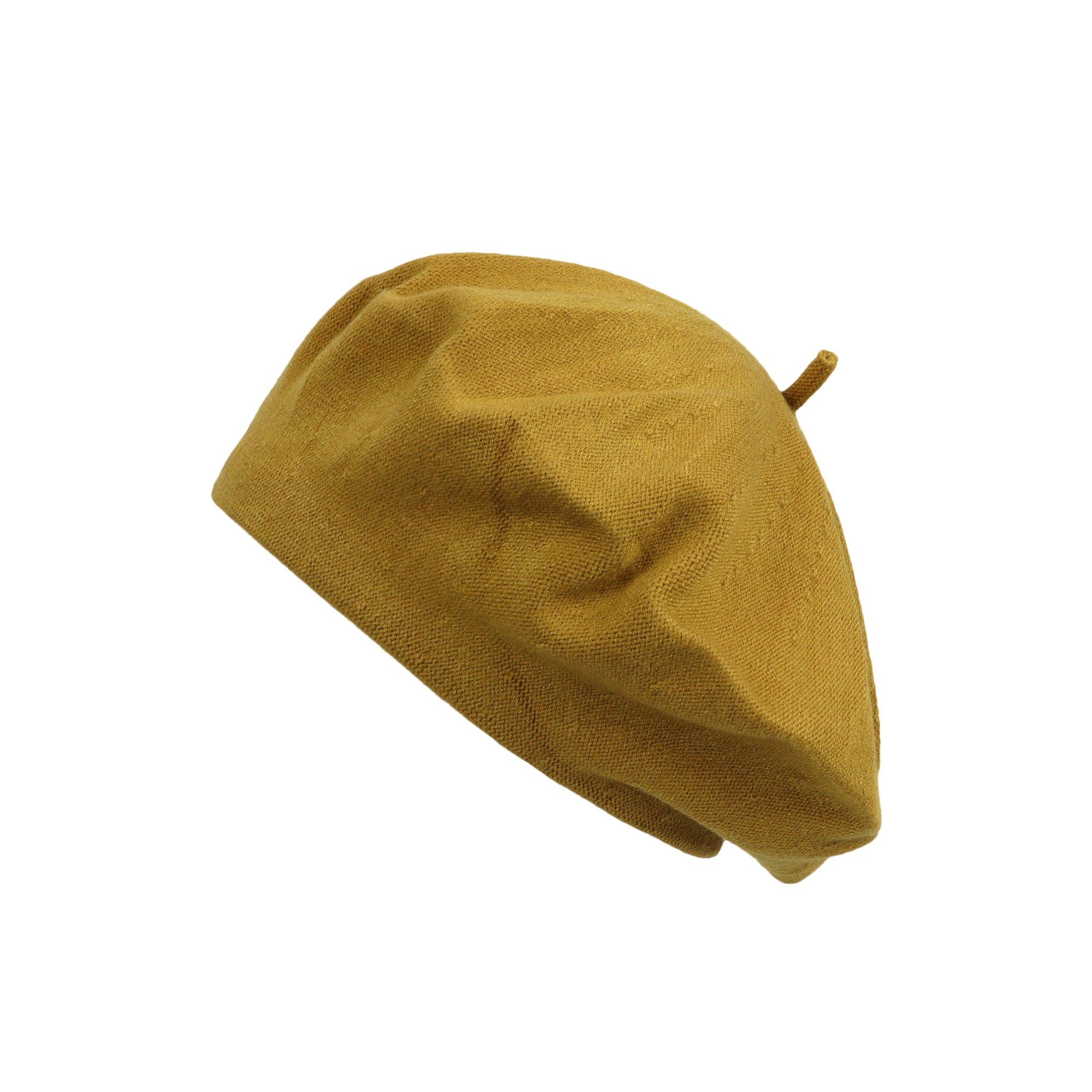 ZEBRO Baskenmütze Baskenmütze gelb