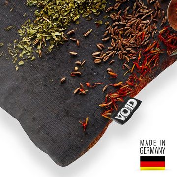 Kissenbezug, VOID (1 Stück), Sofa-Kissen Gewürze Kochen Küche Pfeffer Hobby Aroma Deko Restaurant Kochbuch Vegan Vegetarisch Grillen Kochstudio Zutaten Esstisch Dekoration