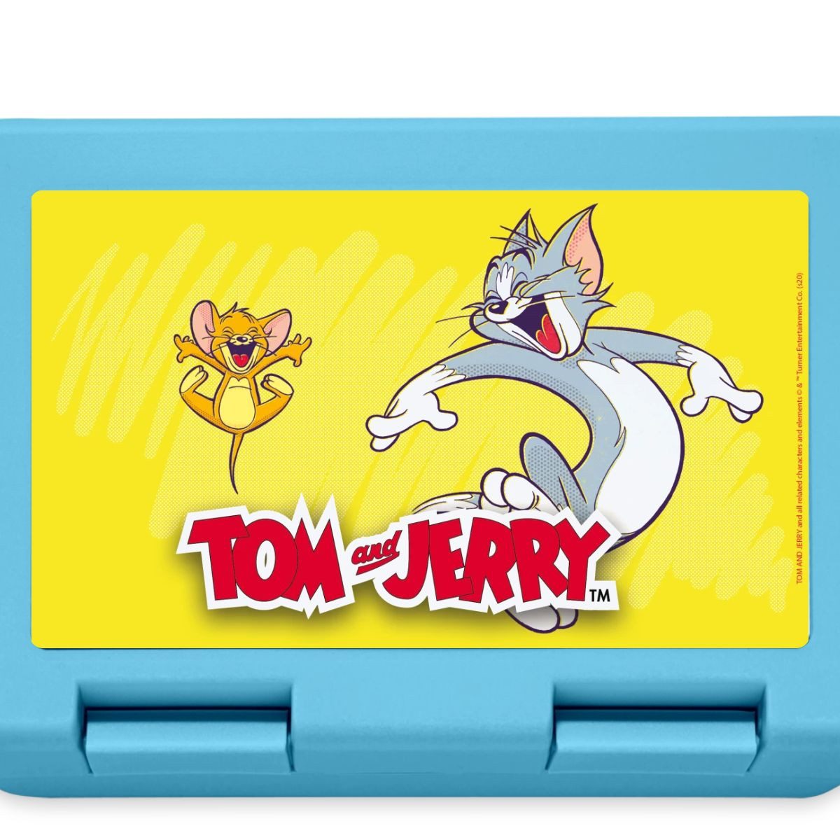 Spreadshirt Lunchbox Tom Und Jerry Glückliche Freunde Brotdose Lunchbox, Plastik, Aluminium