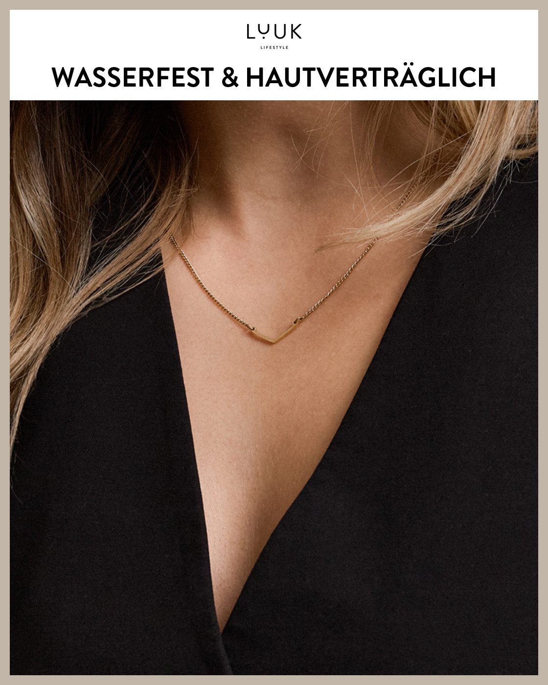 LUUK LIFESTYLE Kette mit Anhänger Chevron, günstig online kaufen