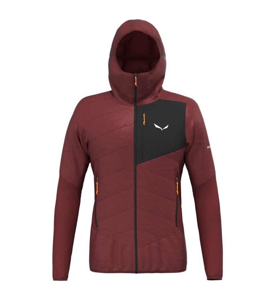 Salewa Hybridjacke Ortles TirolWool Responsive Hybrid (warm, wasserabweisend) weinrot
