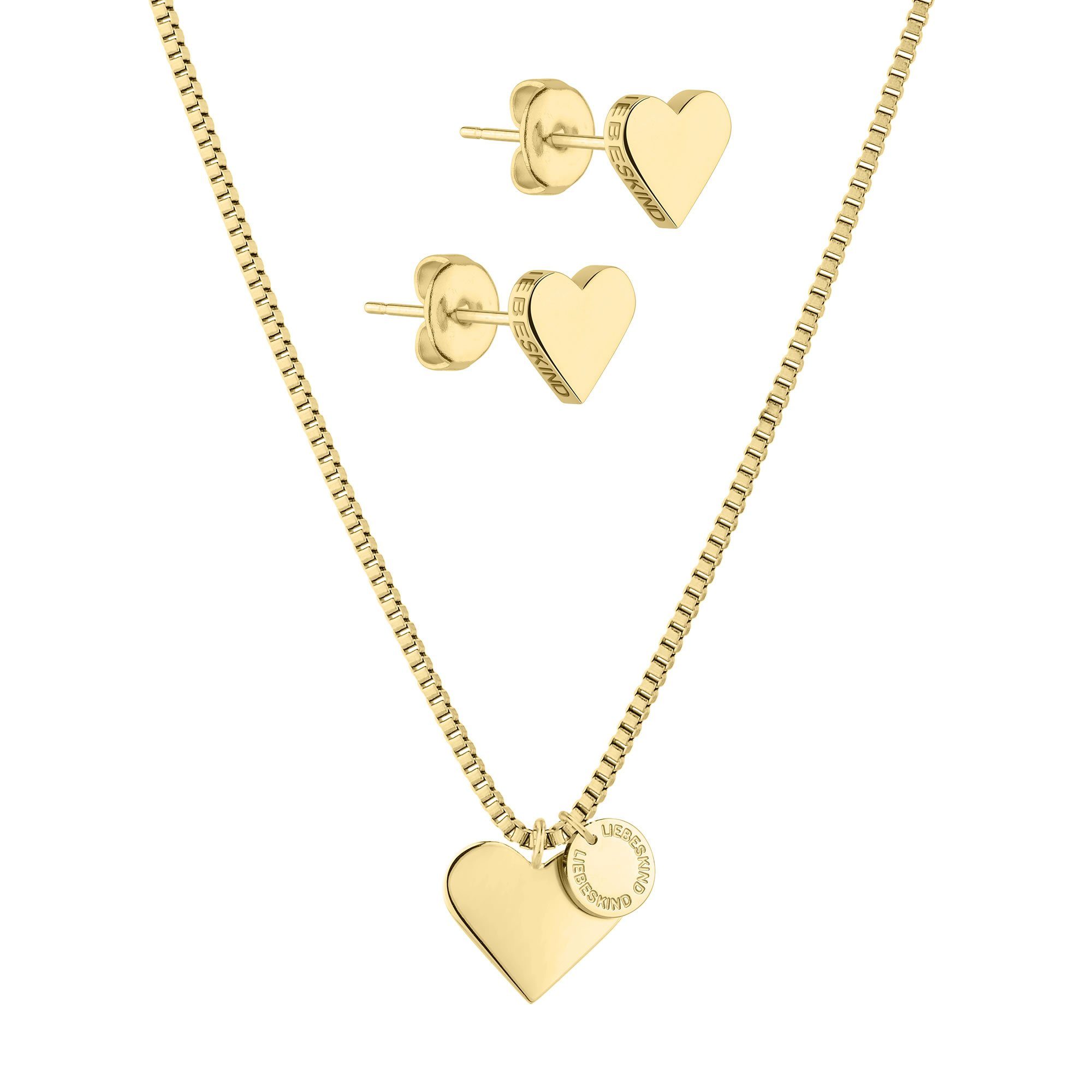 Liebeskind Berlin Schmuckset Classy Heart Edelstahl günstig online kaufen