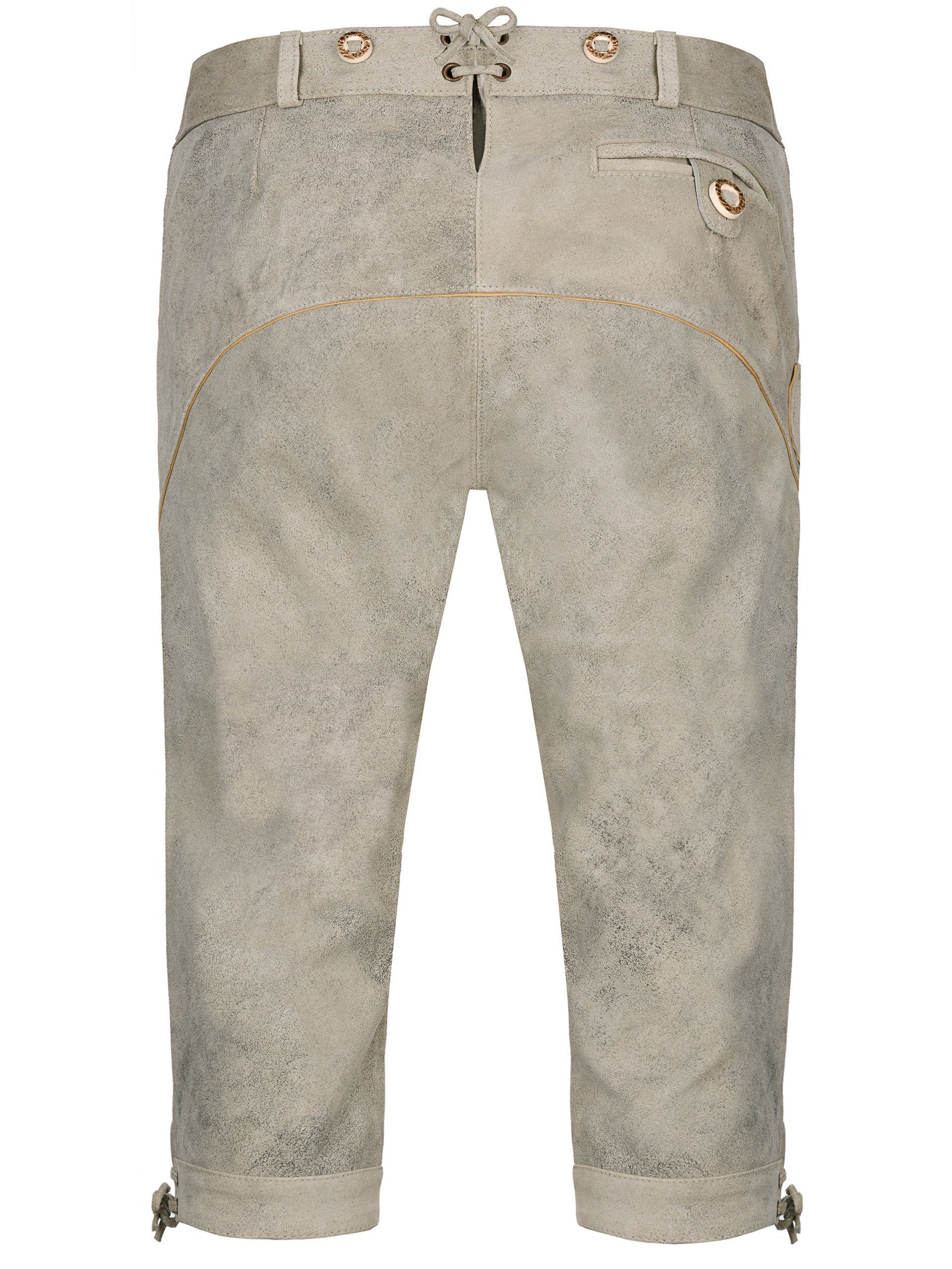 Almbock Trachtenlederhose Trachtenhose Herren beige Fridolin (2-tlg)