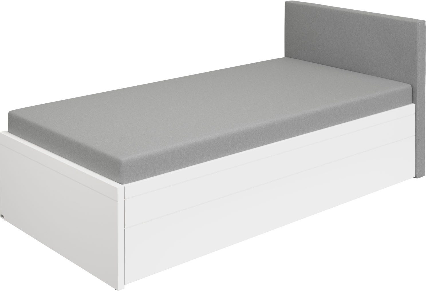 PAIDI Jugendbett FLYNN in verschiedenen Ausführungen, Ausziehbett mit 2 Liegeflächen, Gästebett, Metallgestell inkl. Lattenroste, 2-in-1 Funktionsbett